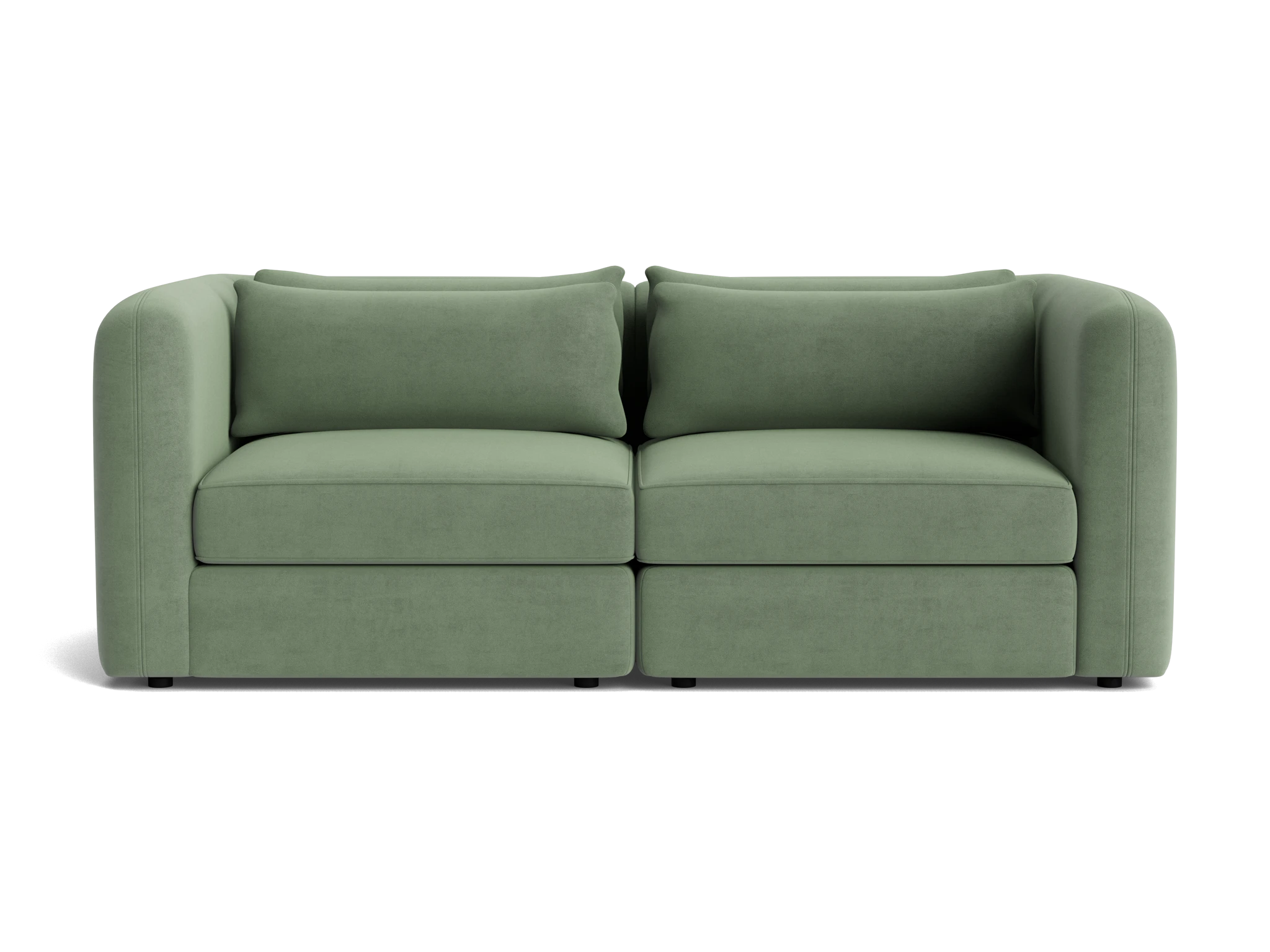 sebastian modular loveseat royale sage