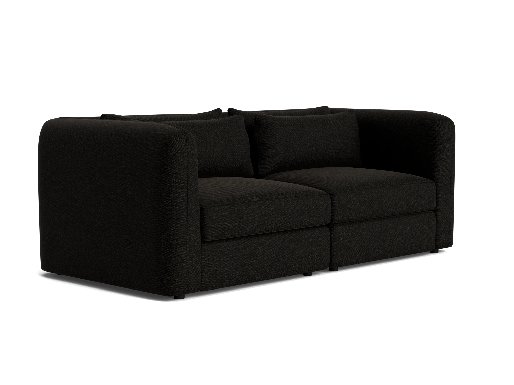 sebastian modular loveseat milo onyx