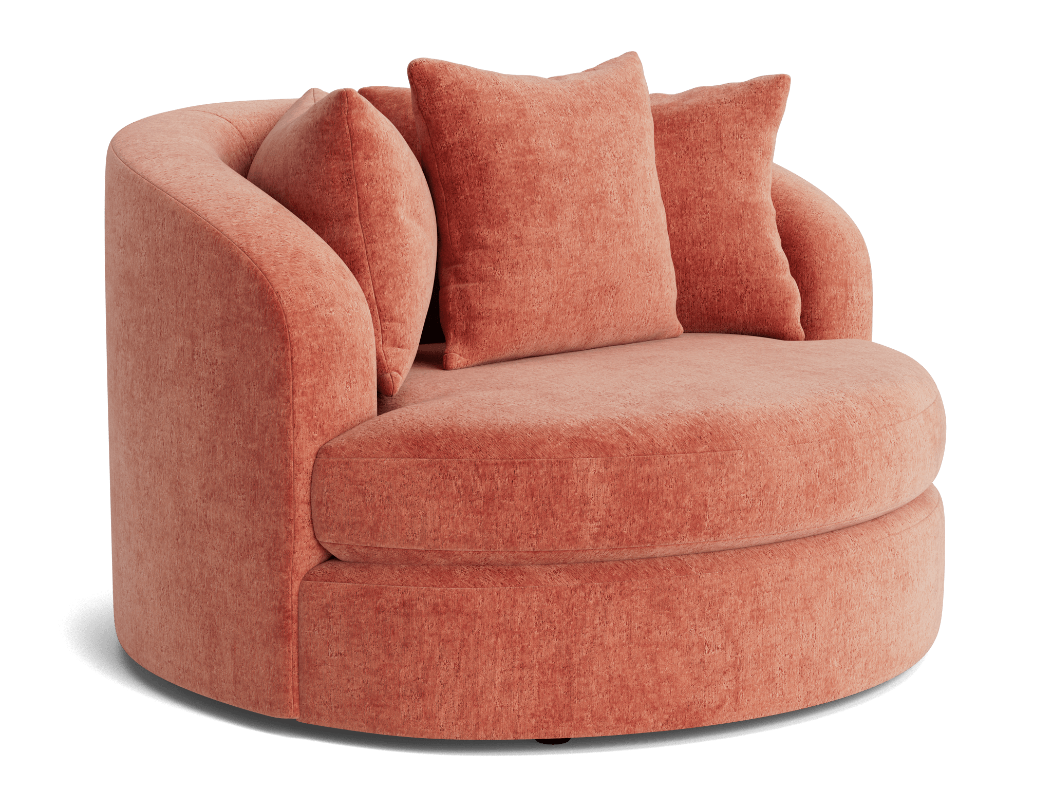 amelia grand chair plush terra rose
