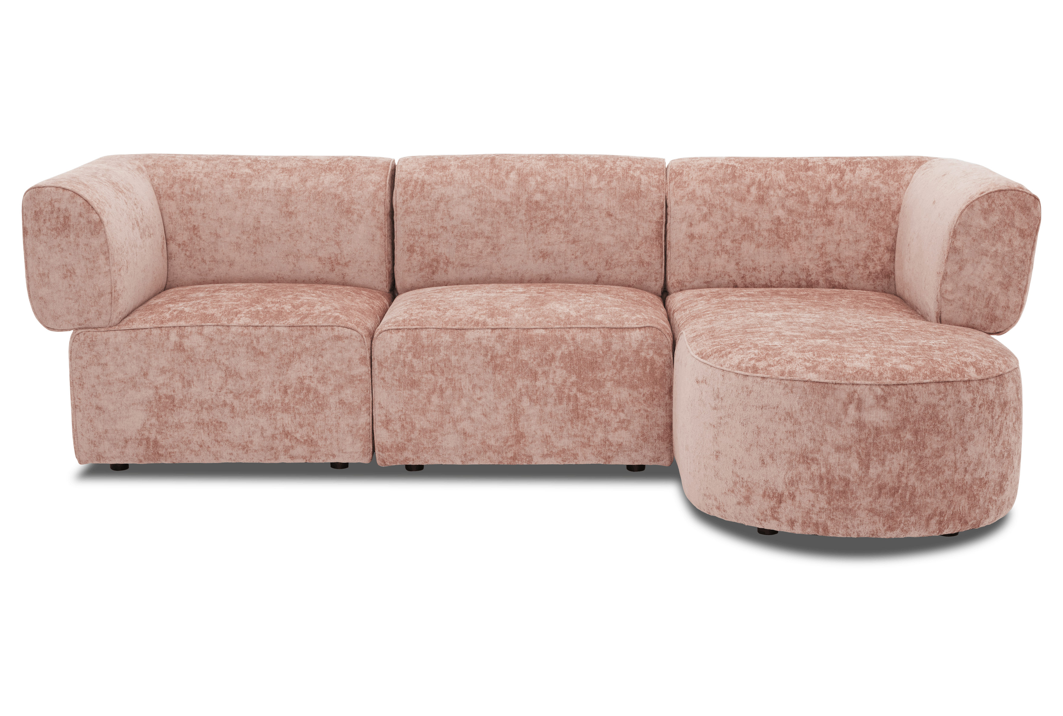 dreamhouse%E2%84%A2 diane modular chaise sectional dreamhouse%E2%84%A2 rose quartz