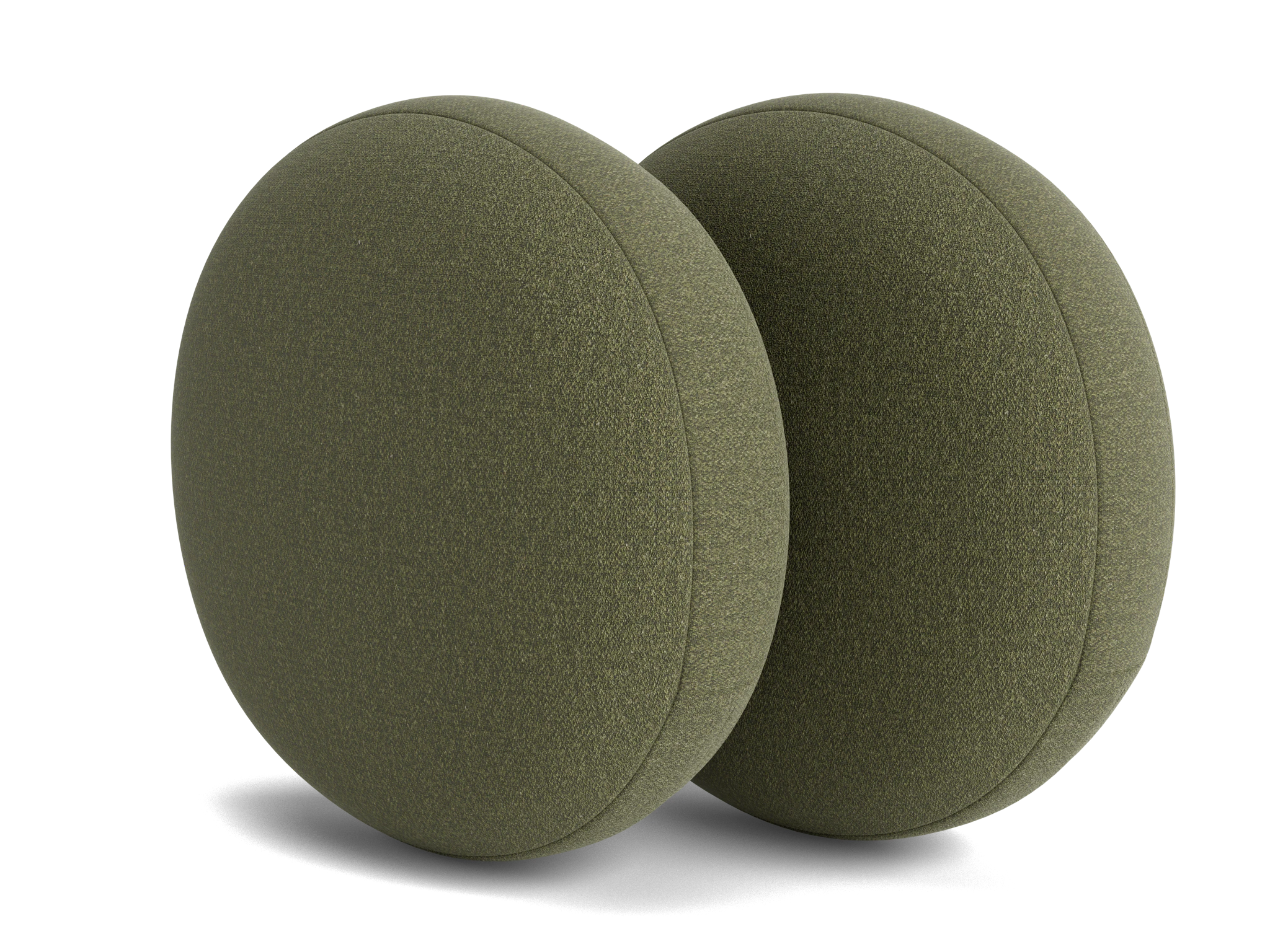 decorative round pillows %28set 2%29 faithful olive
