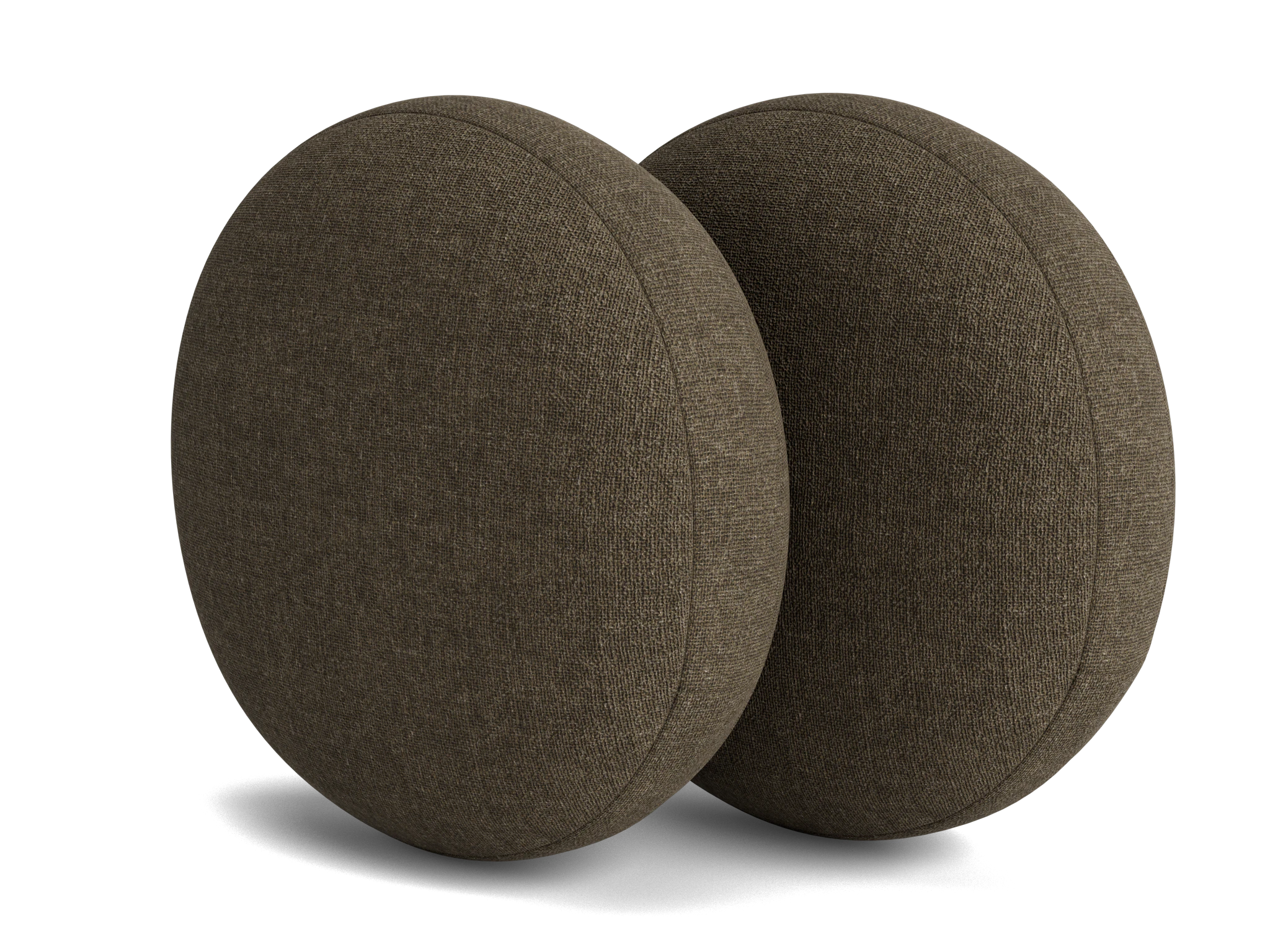 decorative round pillows %28set 2%29 leuven olive