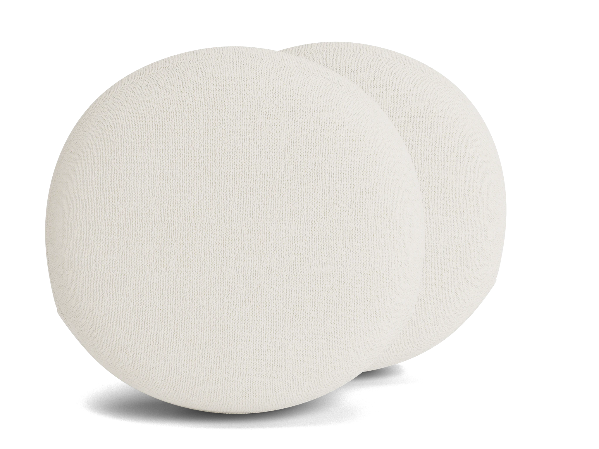 decorative round pillows %28set 2%29 leuven snow