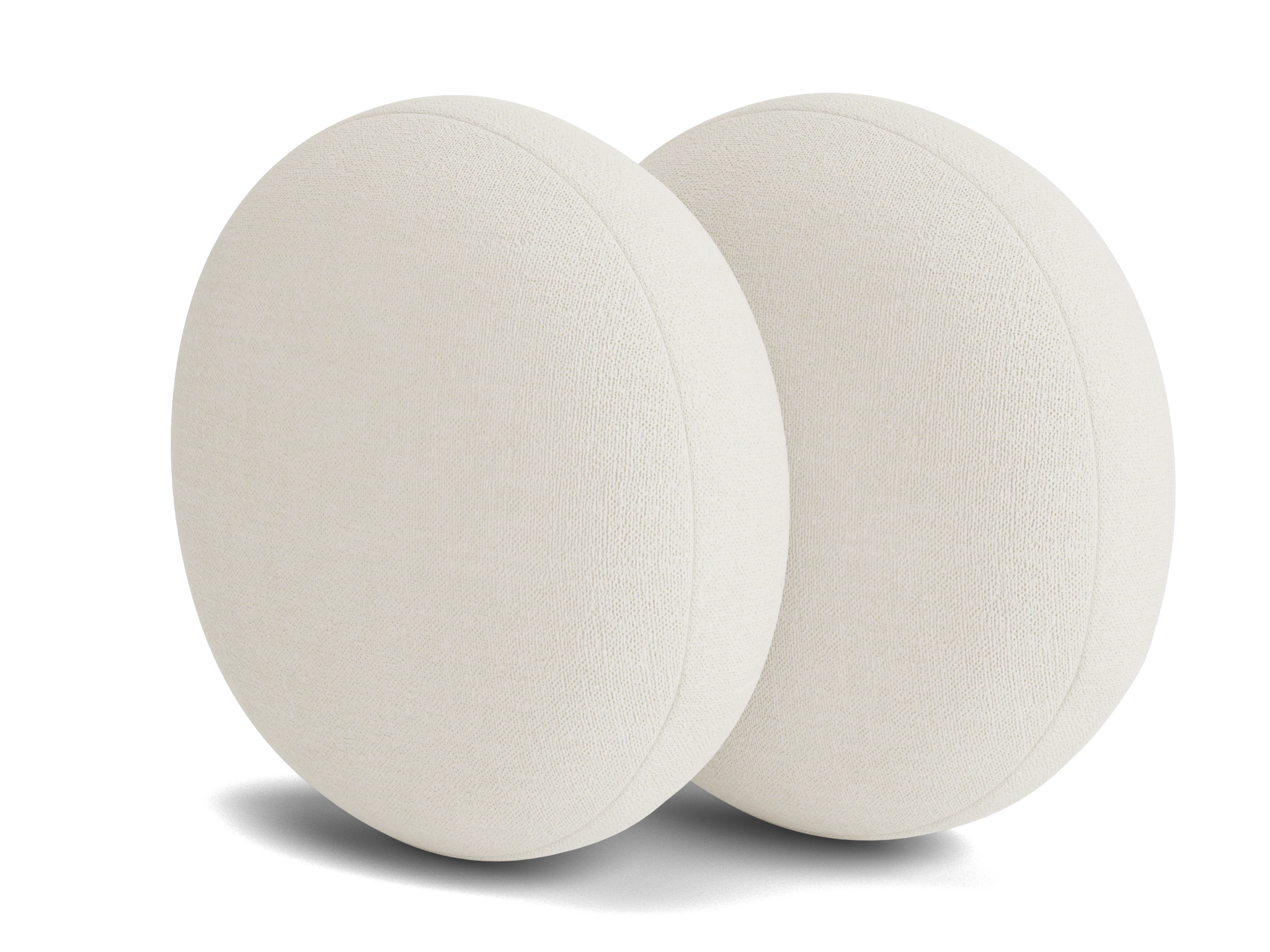 decorative round pillows %28set 2%29 leuven snow