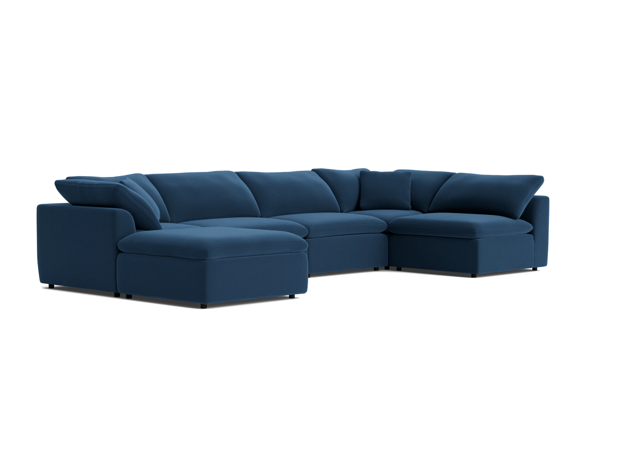 bryant modular grand sofa bumper sectional royale cobalt