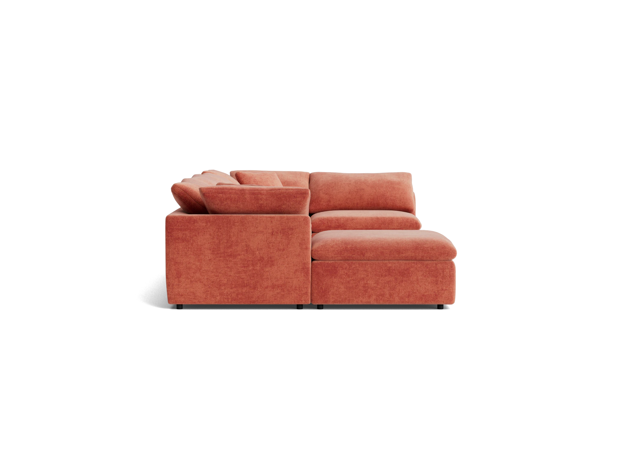 bryant modular grand sofa bumper sectional plush terra rose