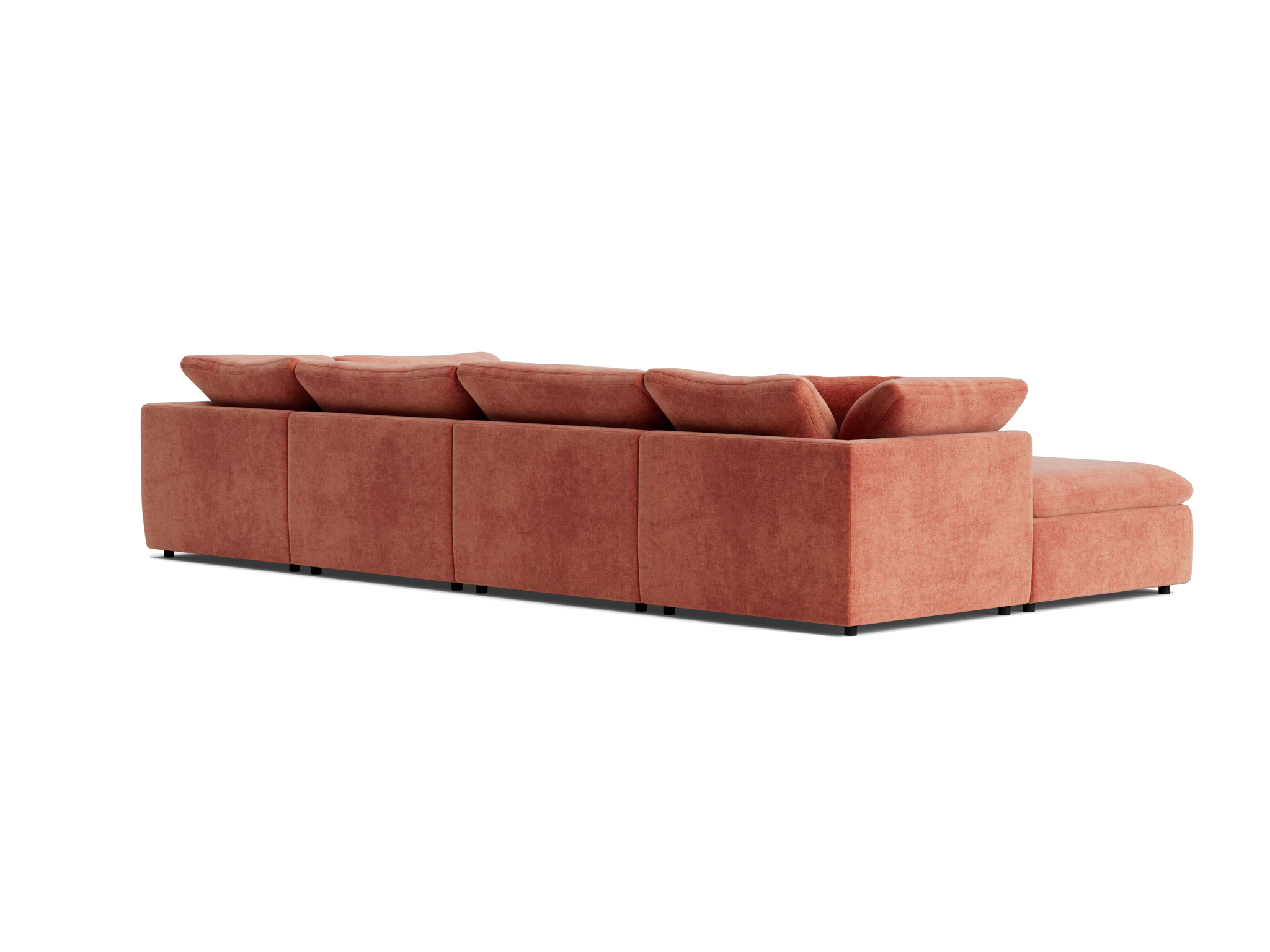 bryant modular grand sofa bumper sectional plush terra rose