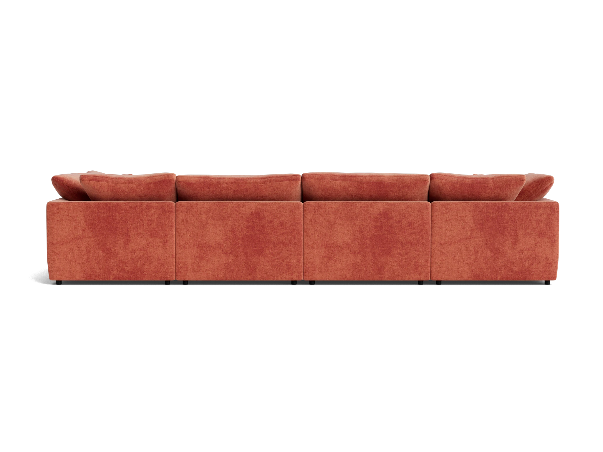 bryant modular grand sofa bumper sectional plush terra rose