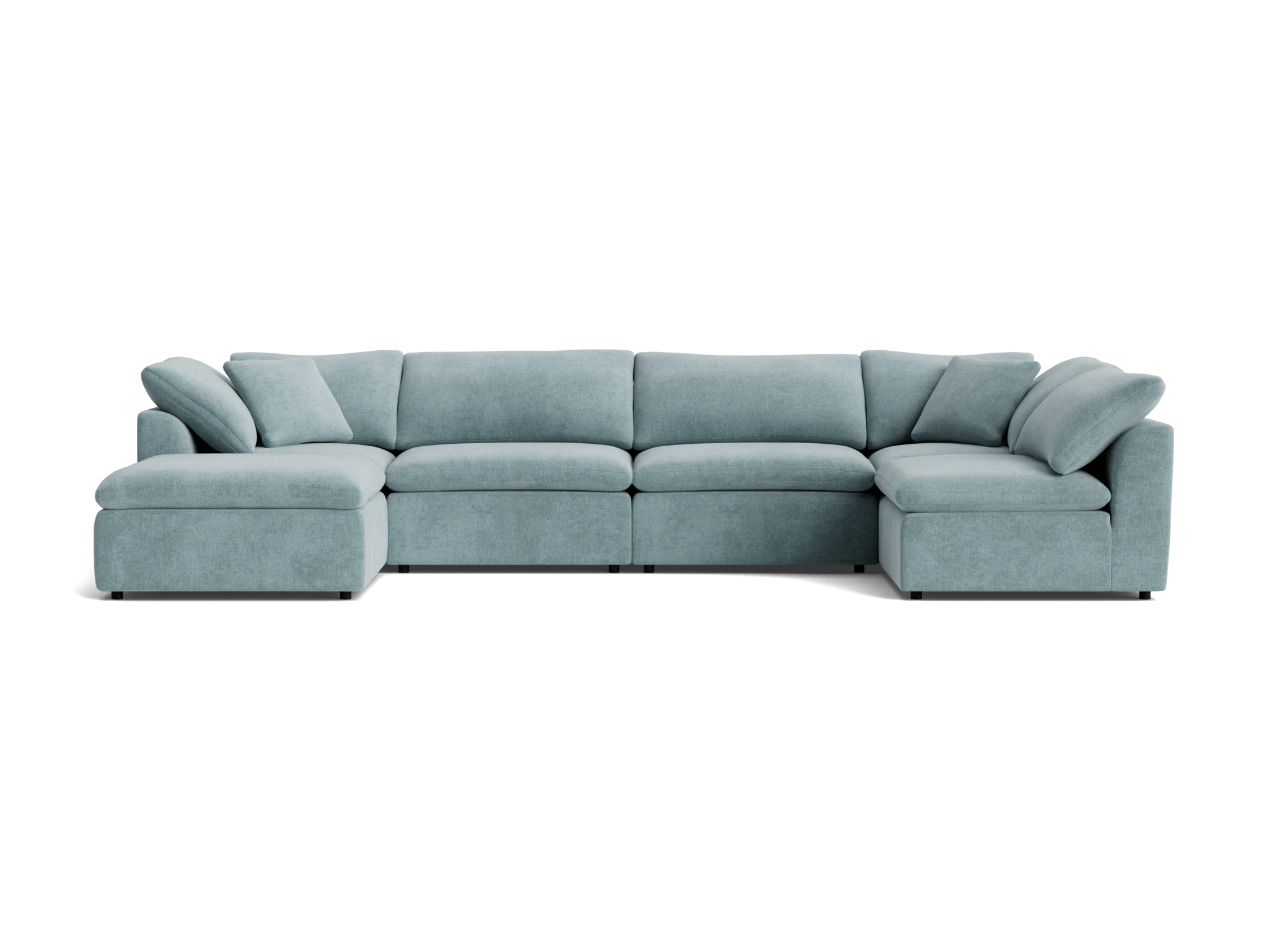 bryant modular grand sofa bumper sectional plush mist