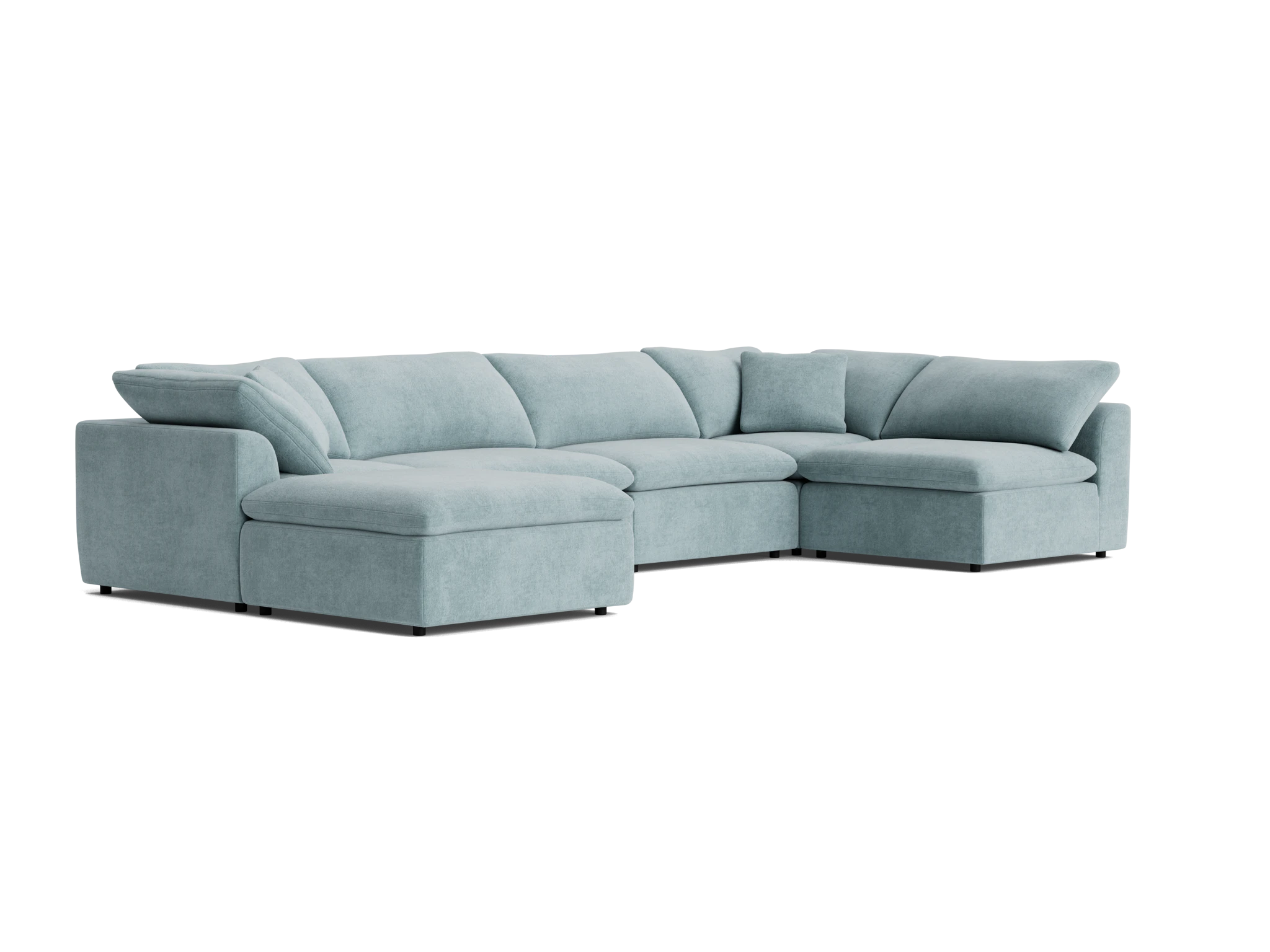 bryant modular grand sofa bumper sectional plush mist
