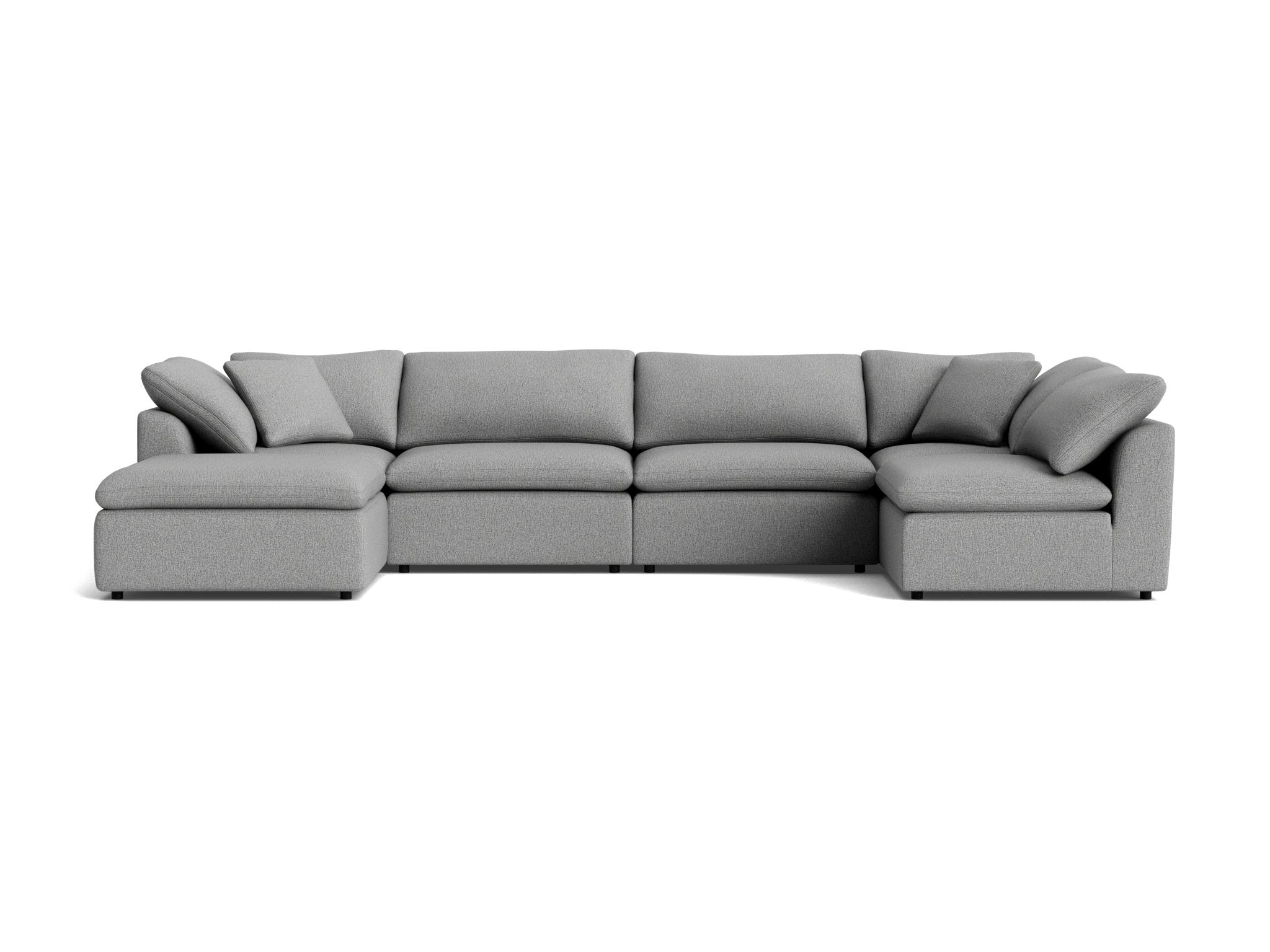 bryant modular grand sofa bumper sectional taylor felt gray
