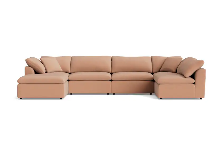 bryant modular grand sofa bumper sectional caspiar chiffon