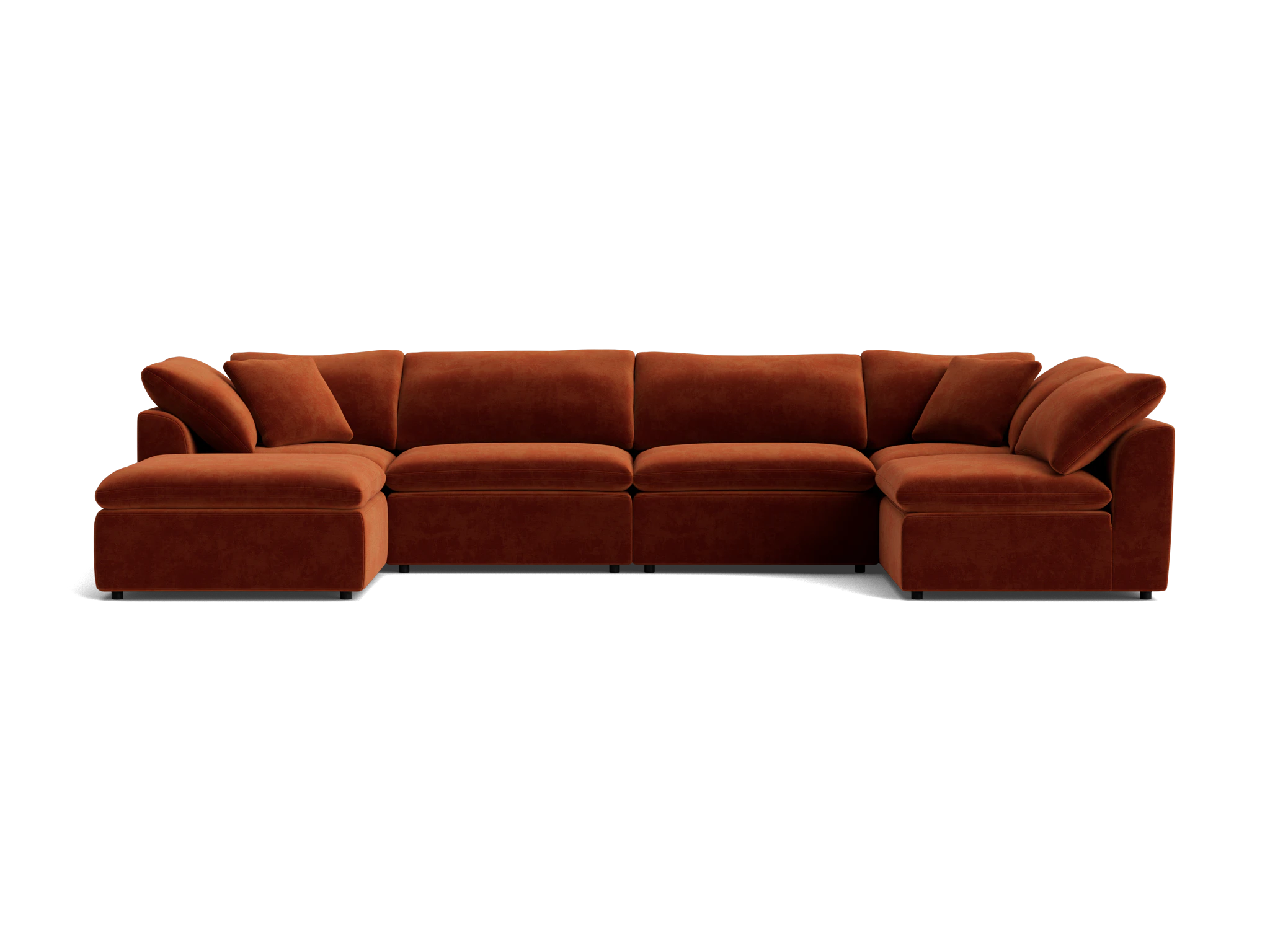 bryant modular grand sofa bumper sectional harper cinnamon