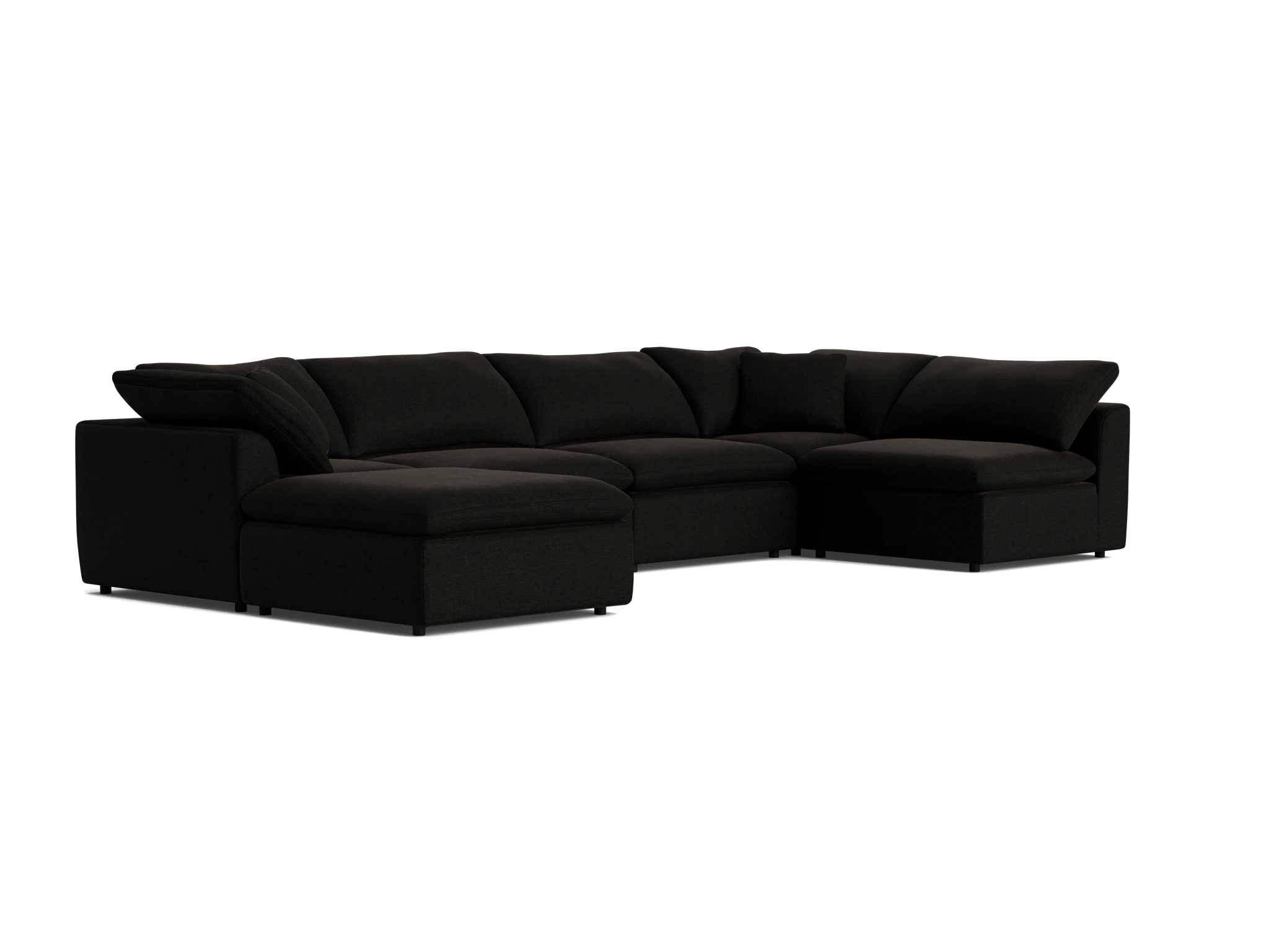 bryant modular grand sofa bumper sectional milo onyx