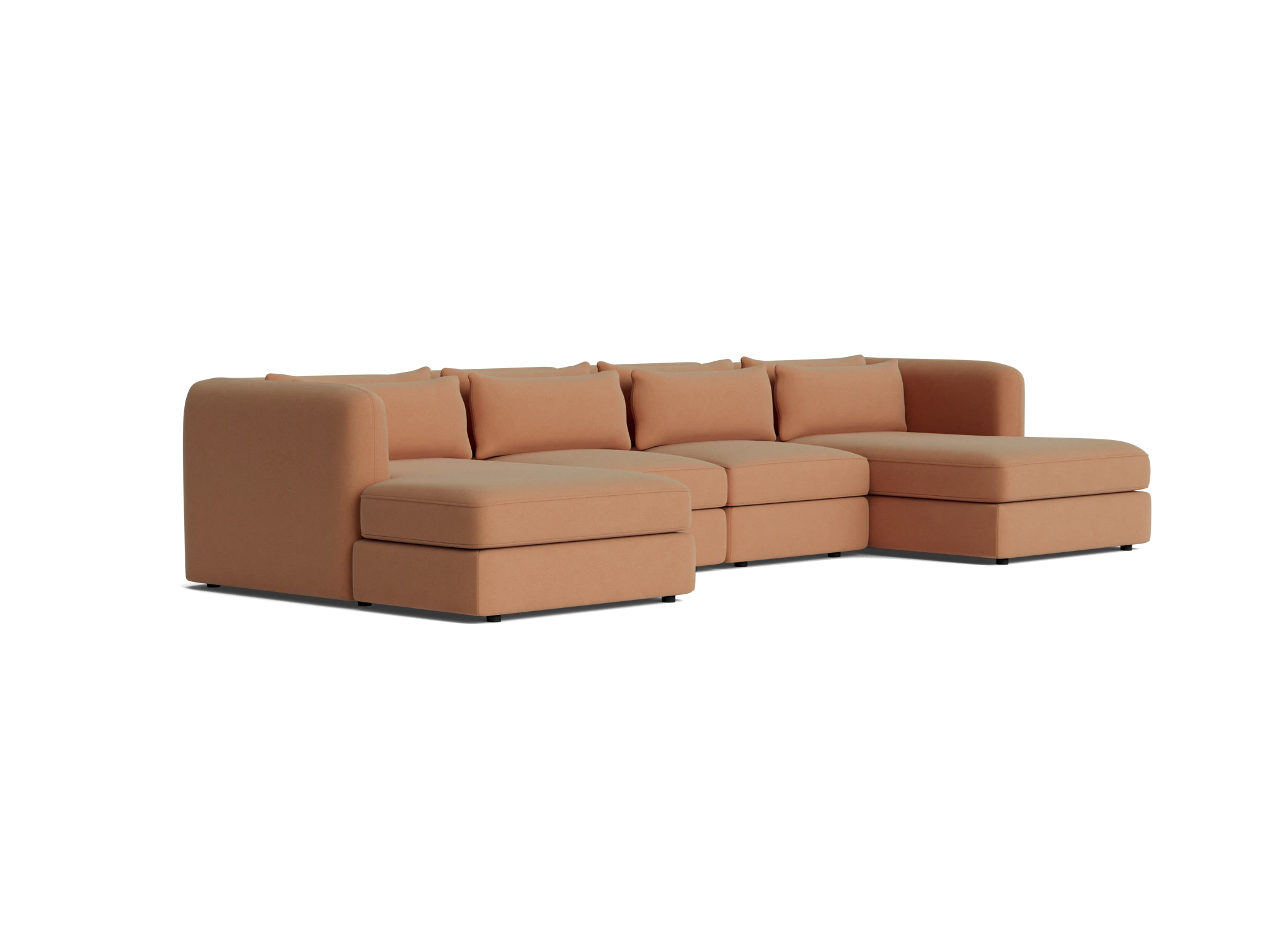 sebastian modular grand chaise sectional royale pantone mocha mousse