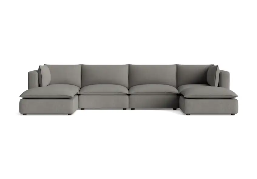haine modular grand sofa sectional bentley pewter