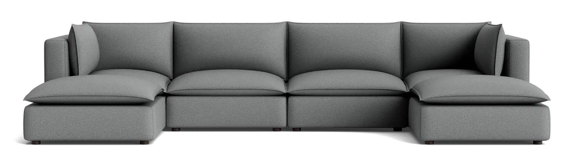 haine modular grand sofa sectional essence ash