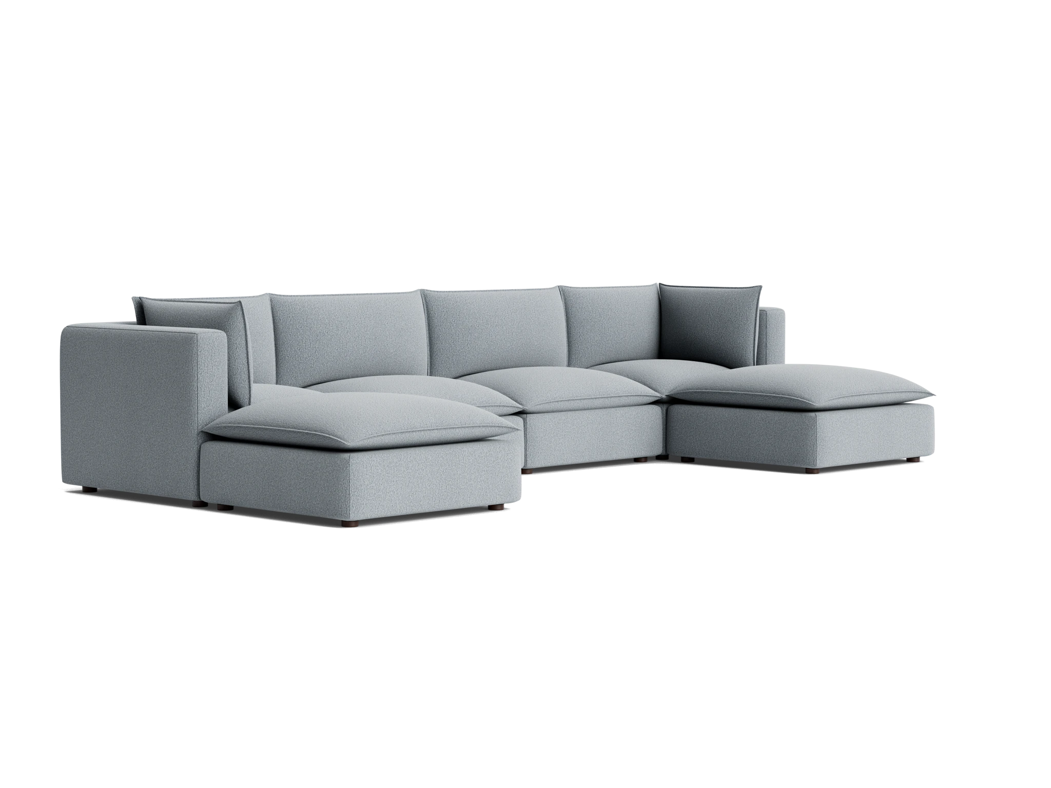 haine modular grand sofa sectional synergy pewter