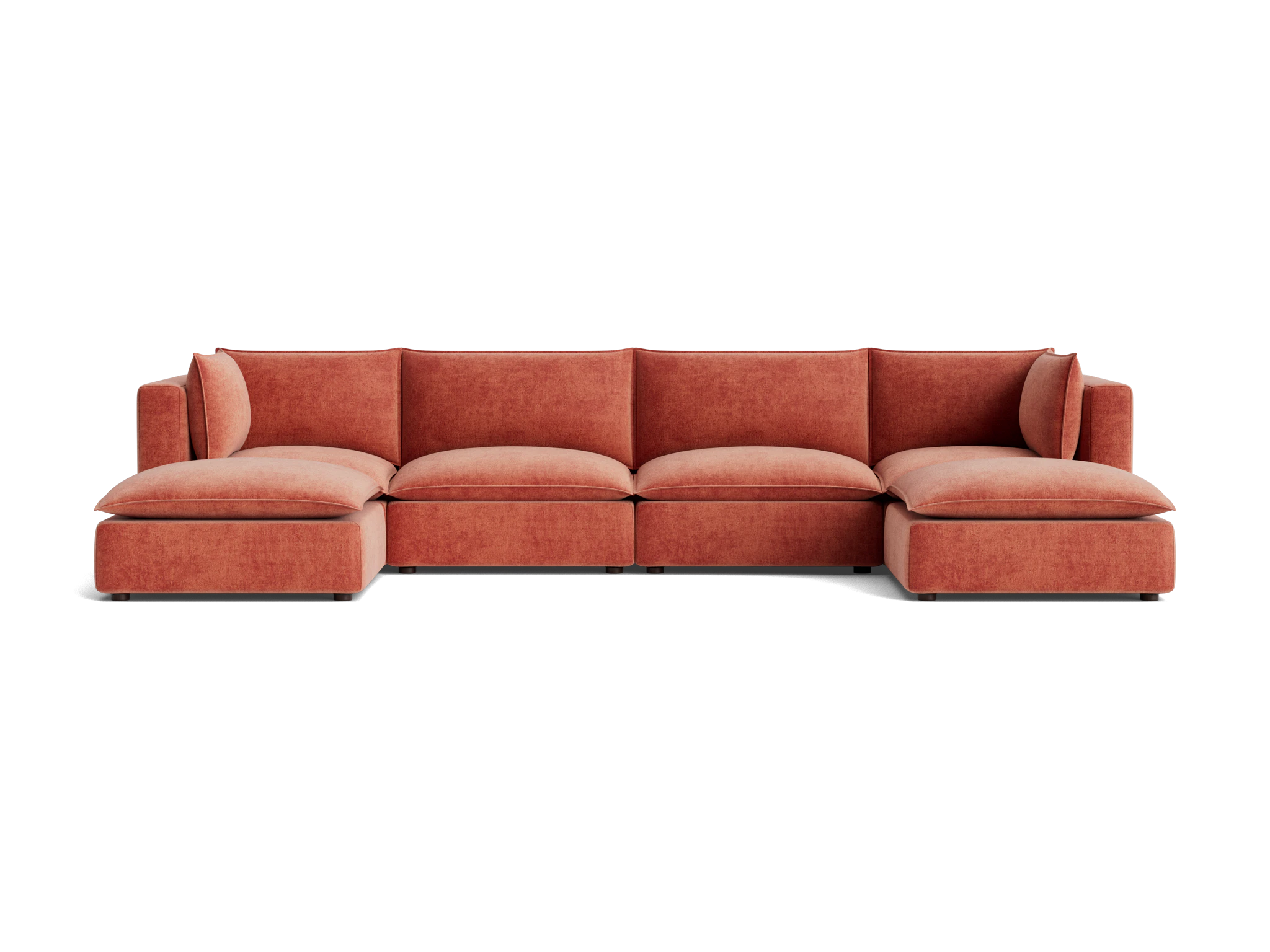 haine modular grand sofa sectional plush terra rose