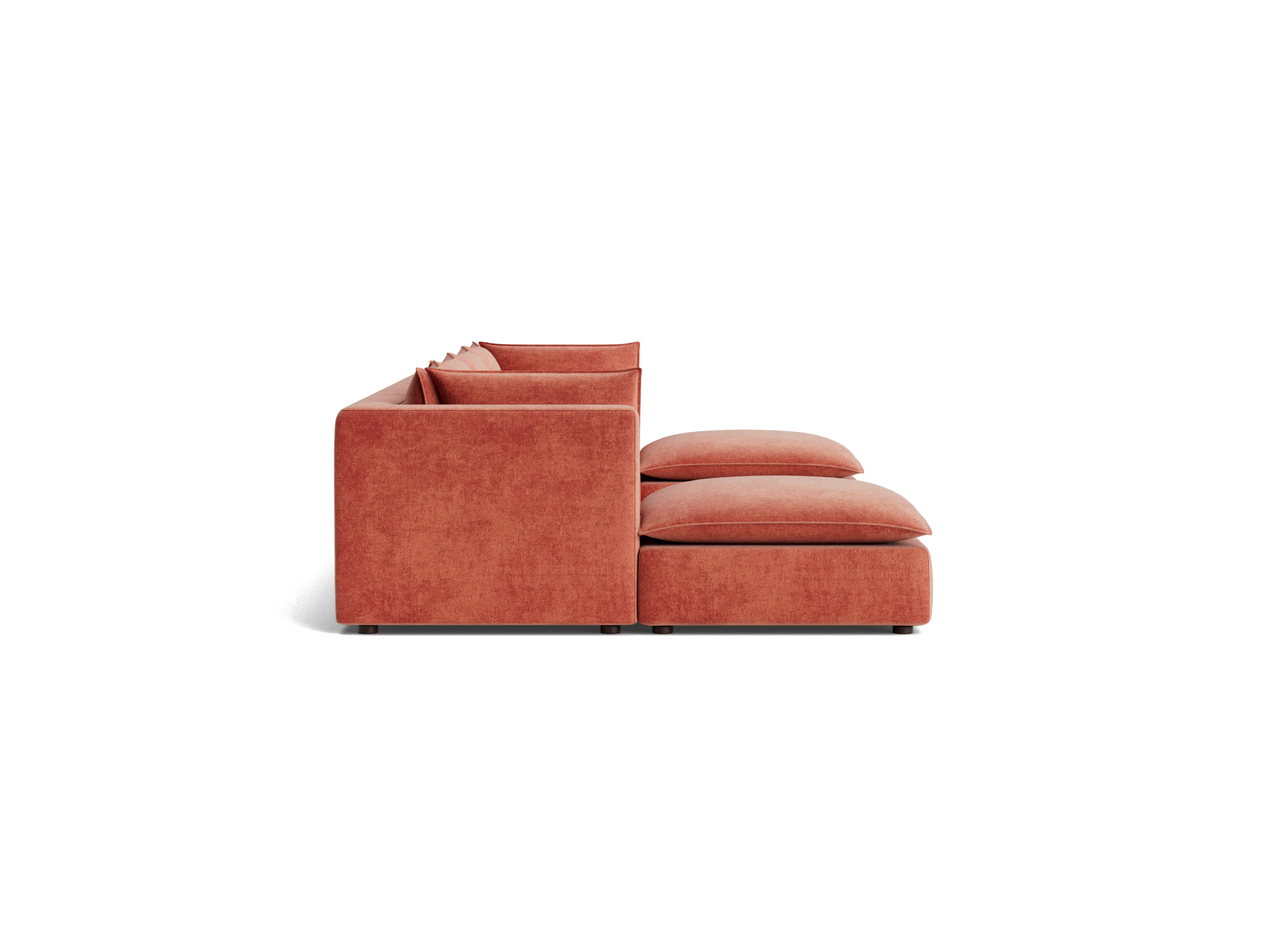 haine modular grand sofa sectional plush terra rose