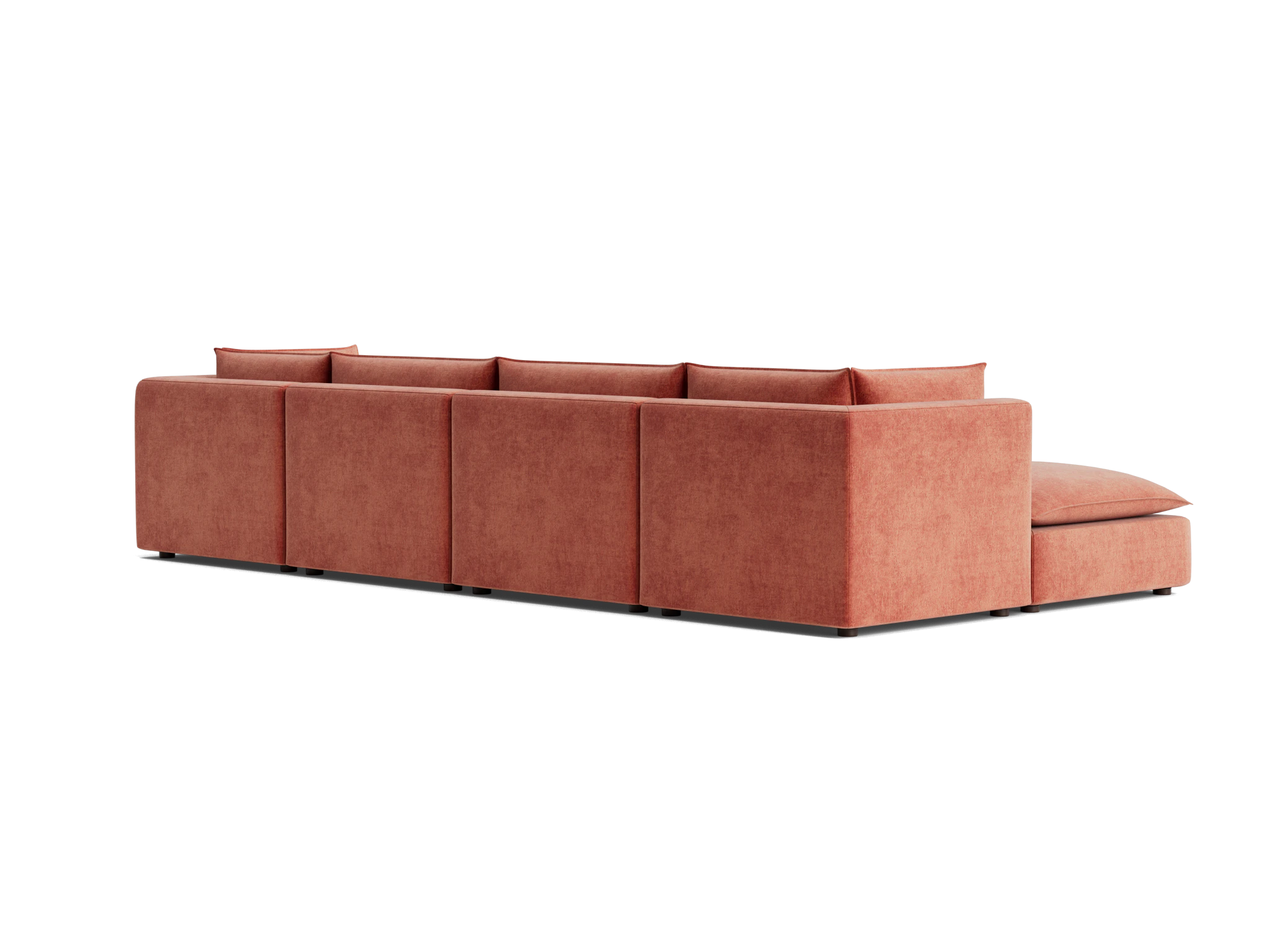 haine modular grand sofa sectional plush terra rose