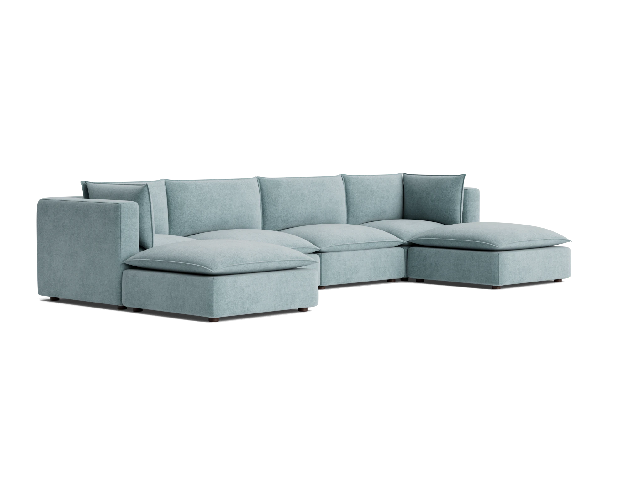 haine modular grand sofa sectional plush mist