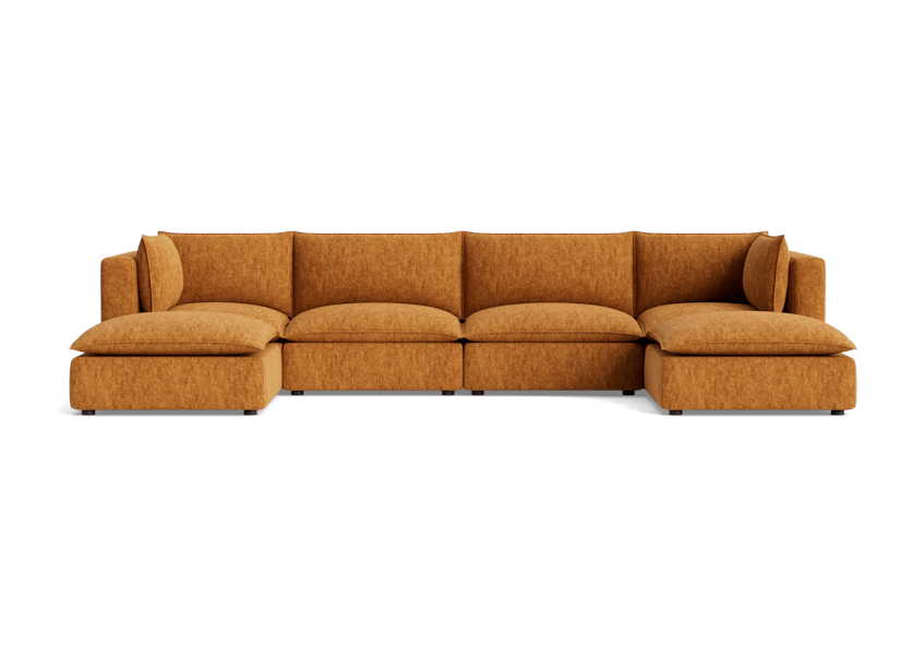 haine modular grand sofa sectional crave ginger tea