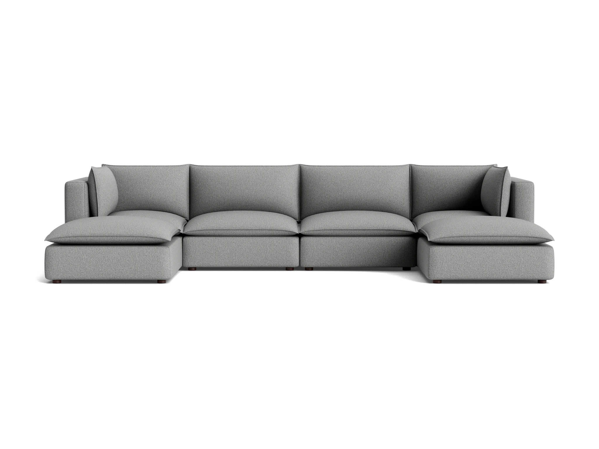 haine modular grand sofa sectional taylor felt gray