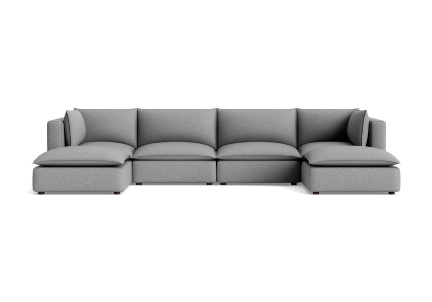 haine modular grand sofa sectional taylor felt gray