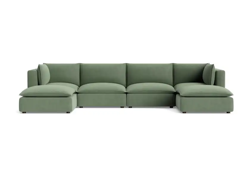 haine modular grand sofa sectional royale sage