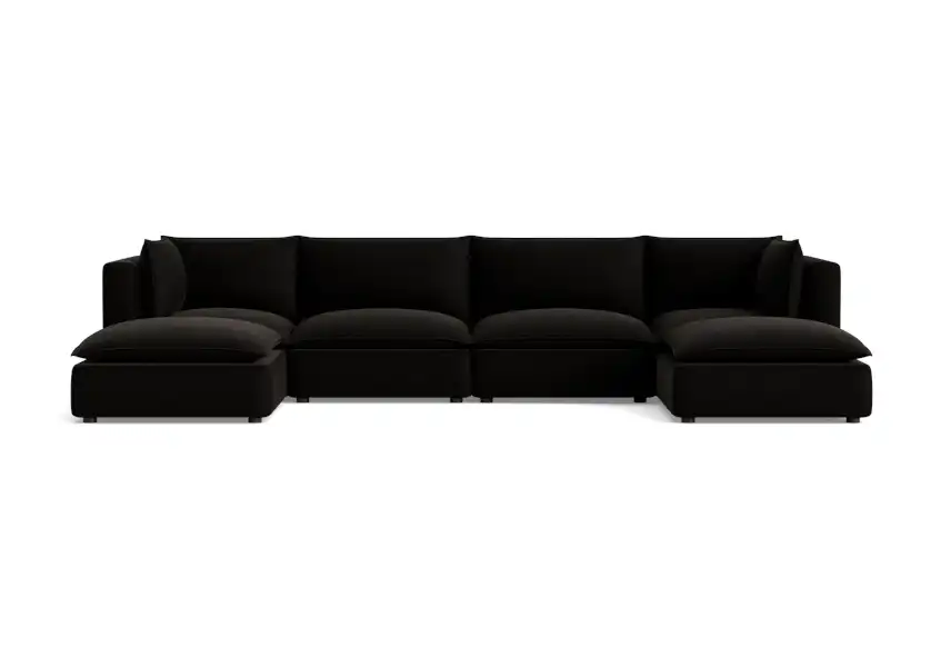 haine modular grand sofa sectional milo onyx