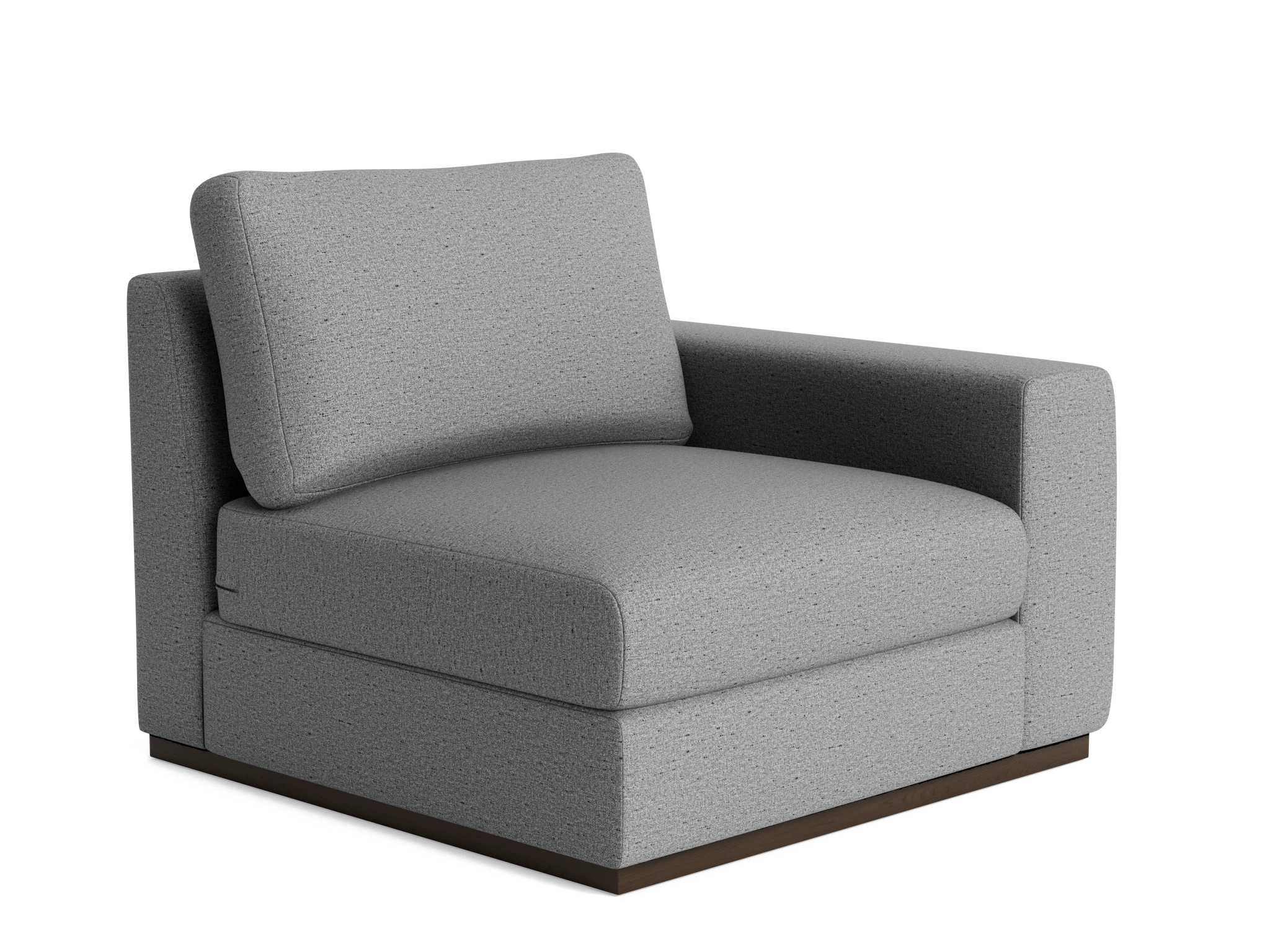 holt petite single arm chair essence ash