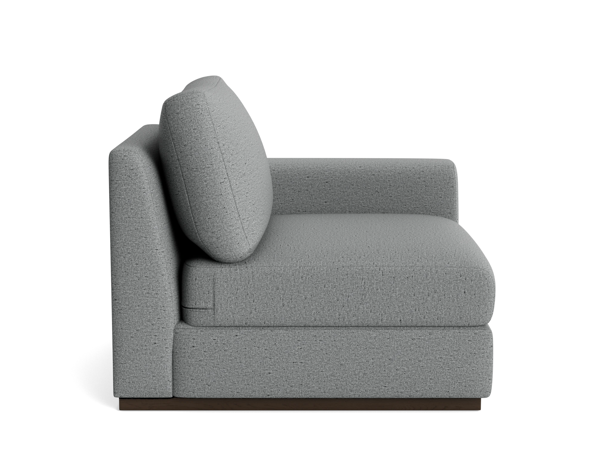 holt petite single arm chair essence ash
