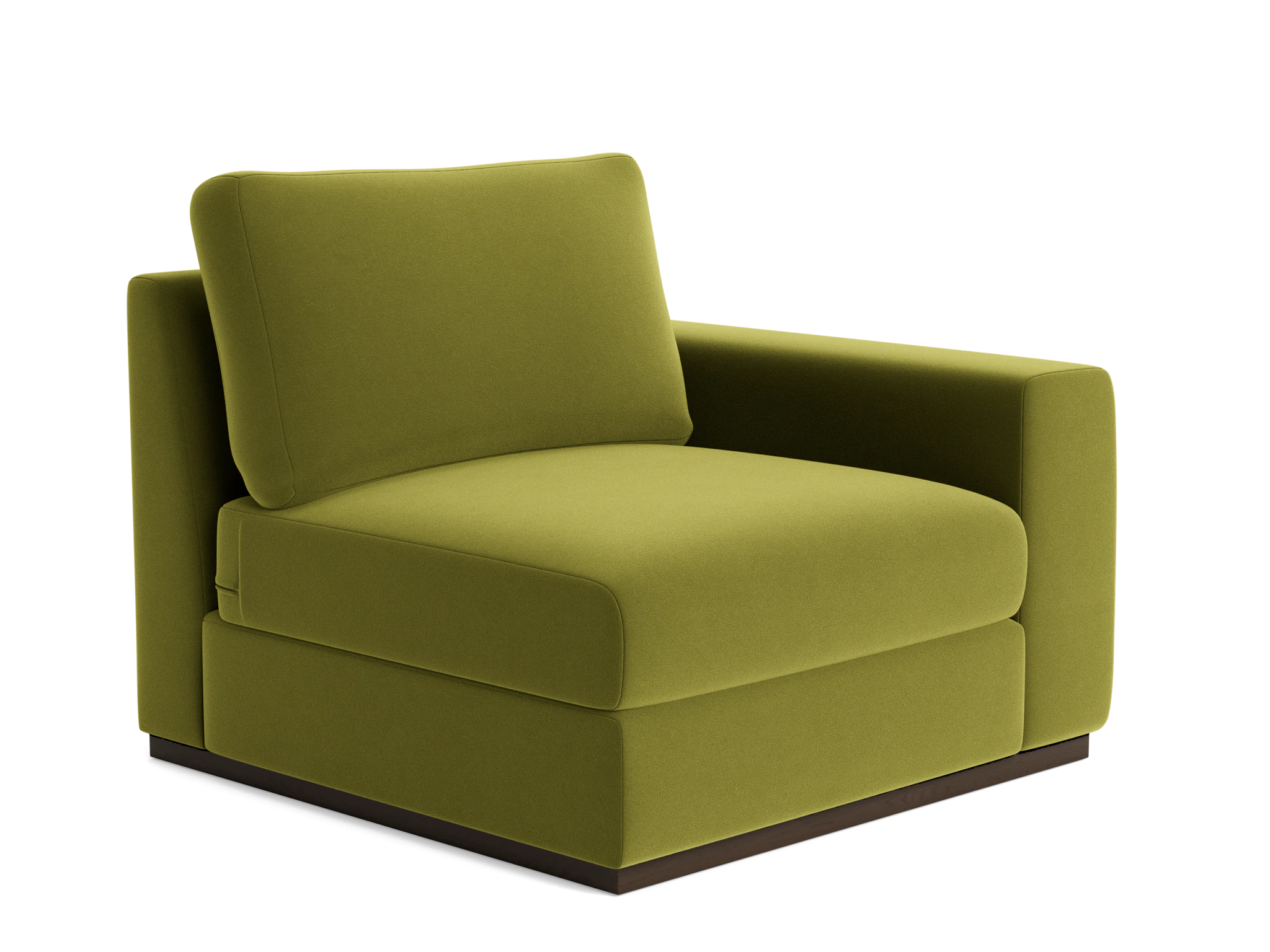 holt petite single arm chair royale apple
