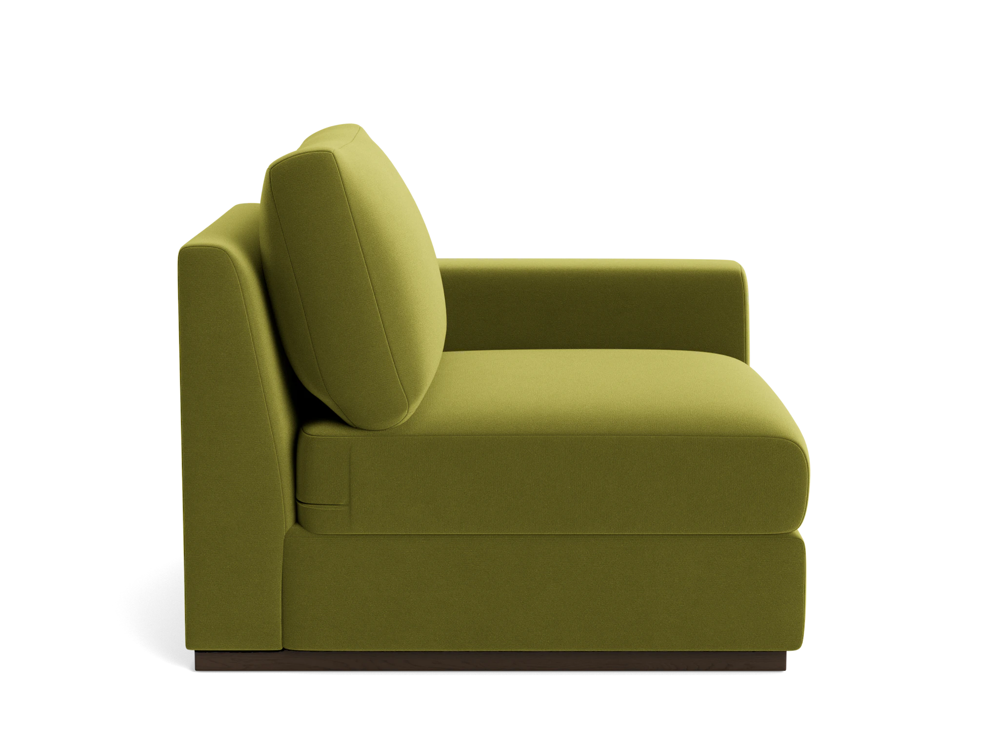 holt petite single arm chair royale apple