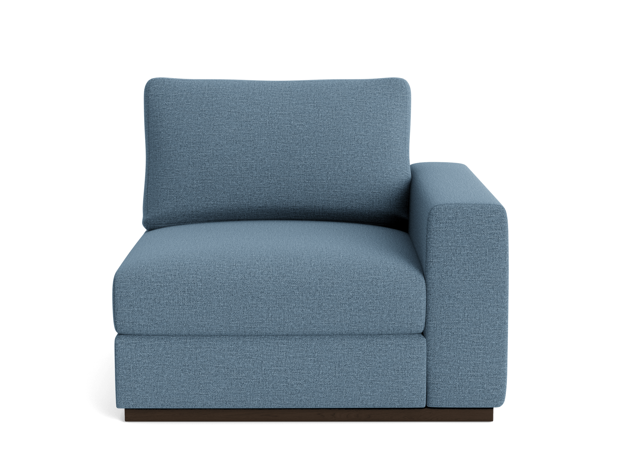 holt petite single arm chair milo french blue