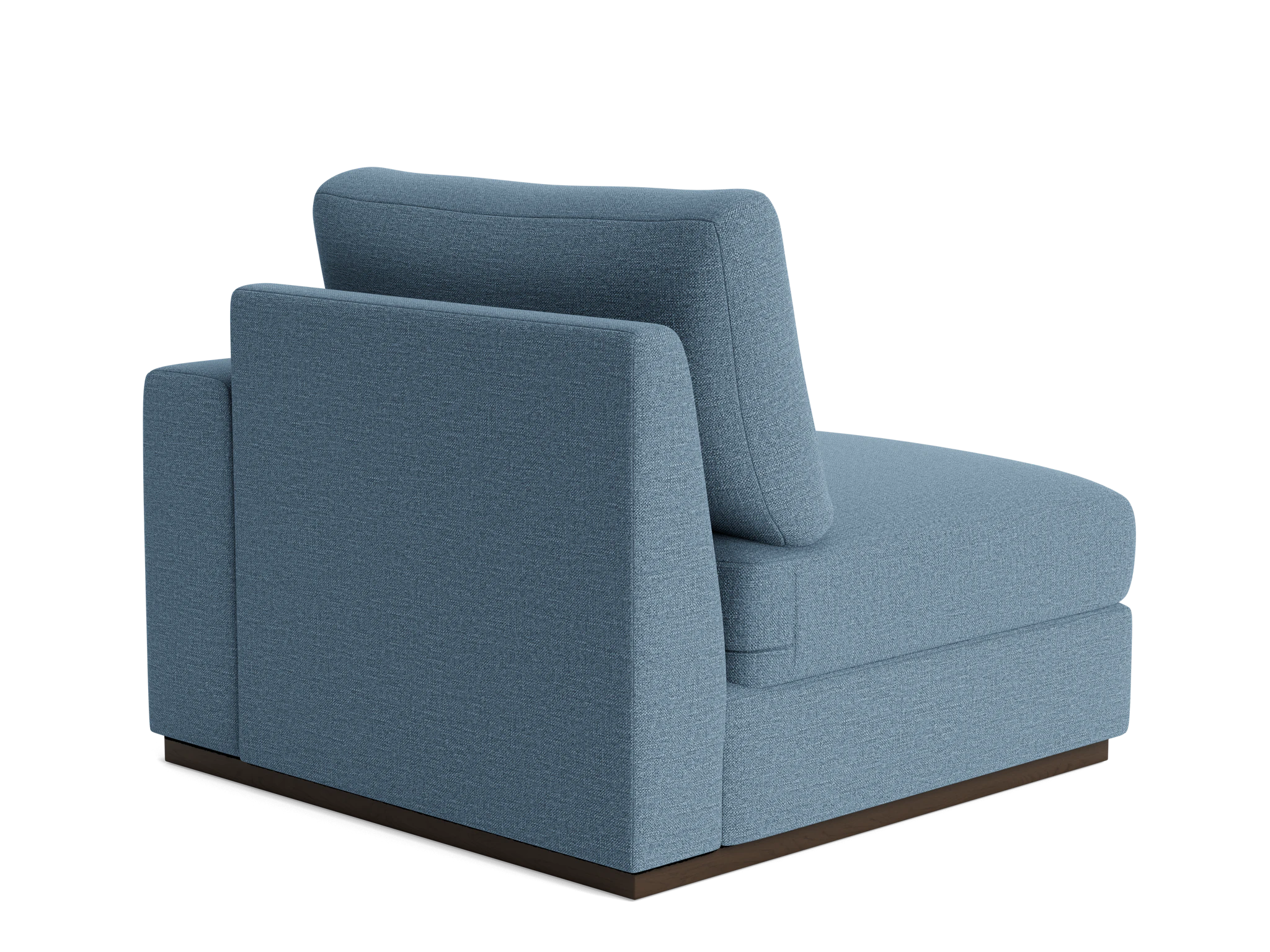 holt petite single arm chair milo french blue