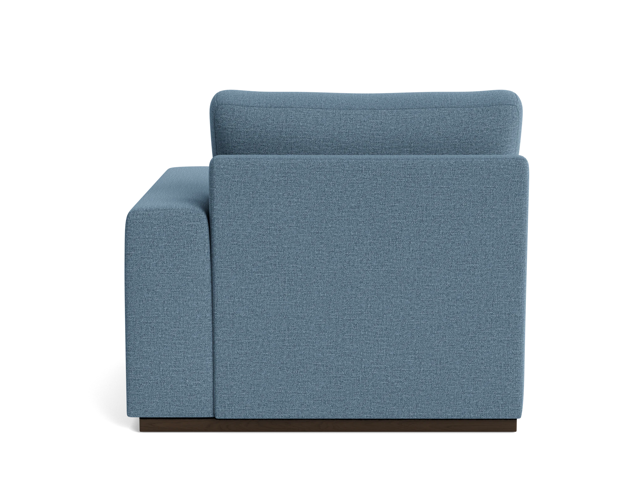 holt petite single arm chair milo french blue
