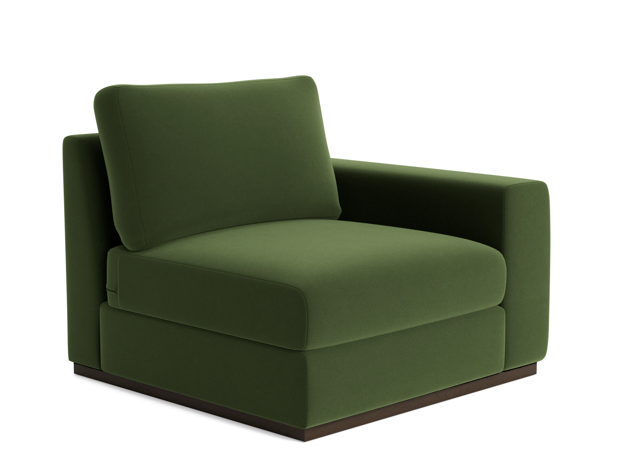 holt petite single arm chair royale forest