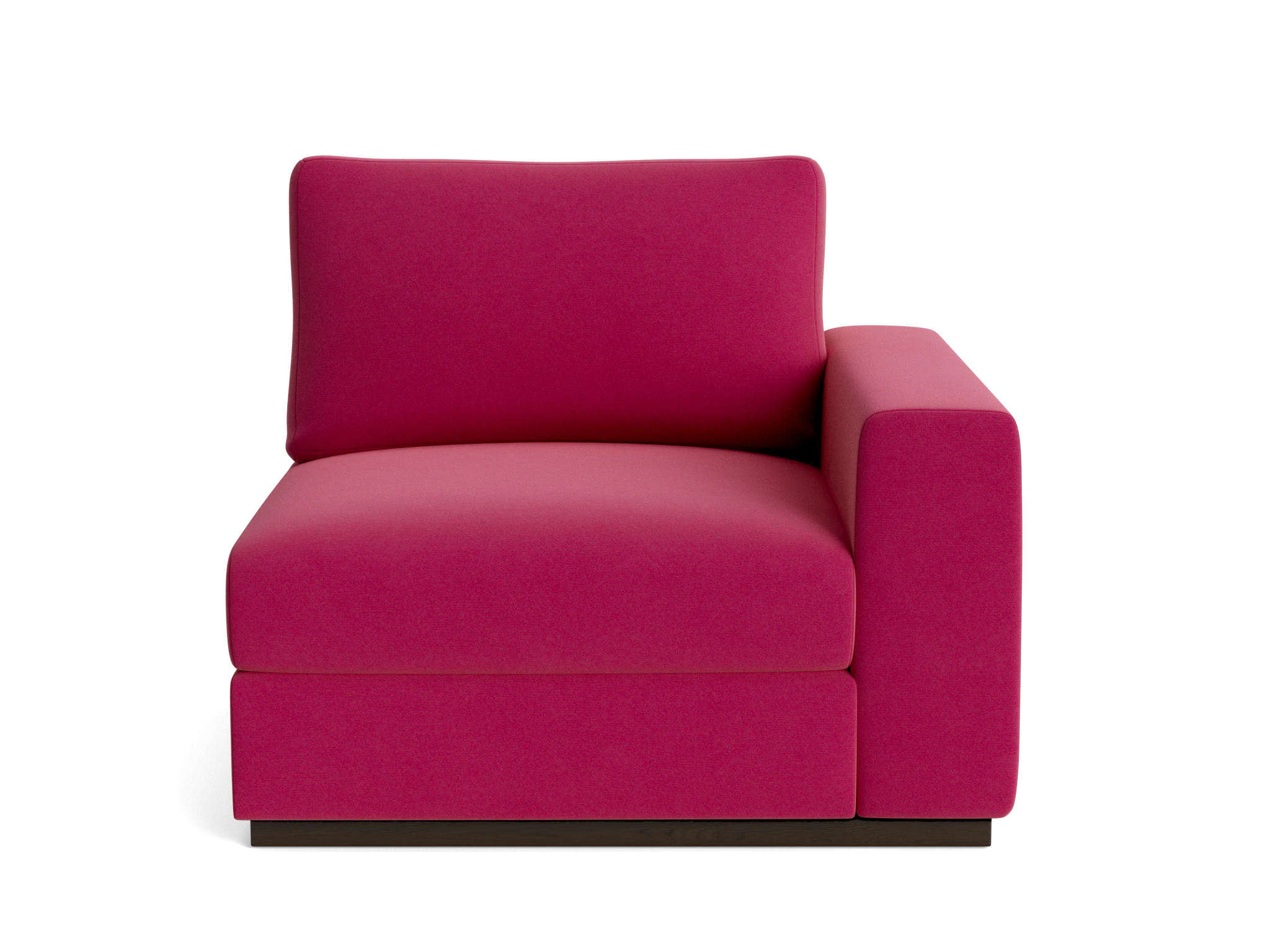 holt petite single arm chair royale berry