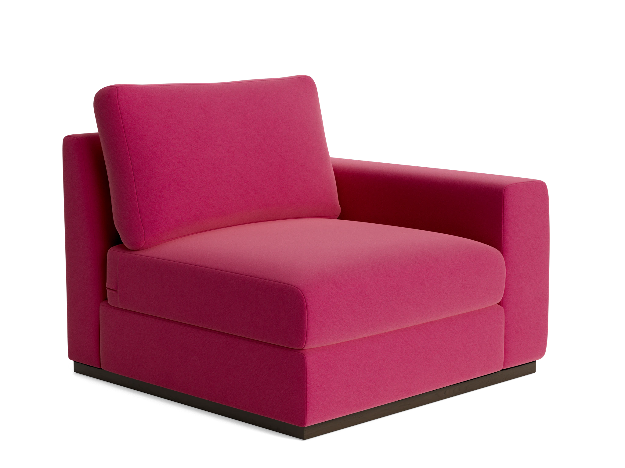 holt petite single arm chair royale berry