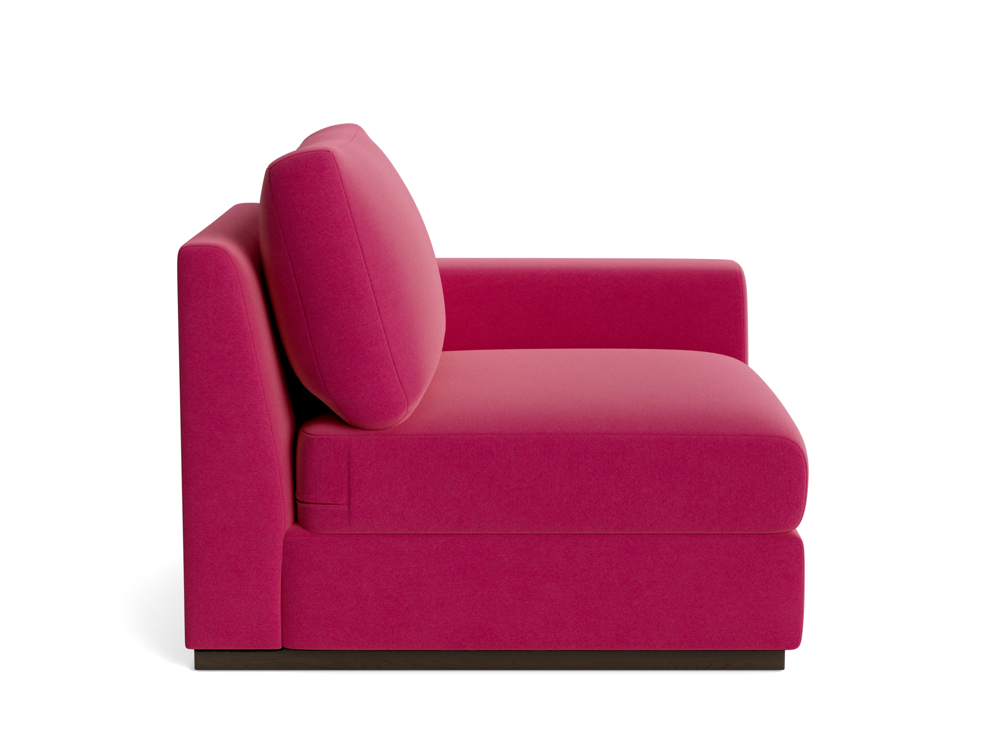 holt petite single arm chair royale berry
