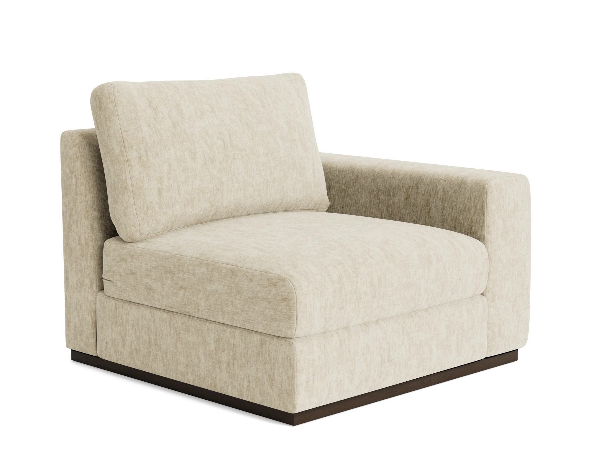 holt petite single arm chair crave irish cream