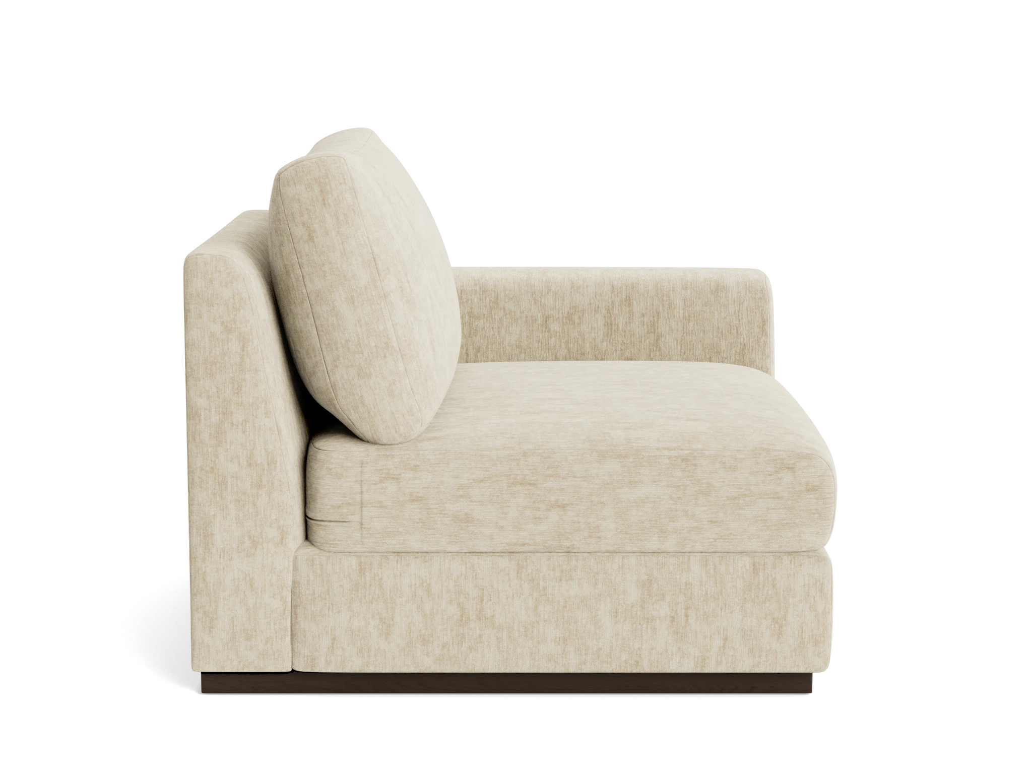 holt petite single arm chair crave irish cream