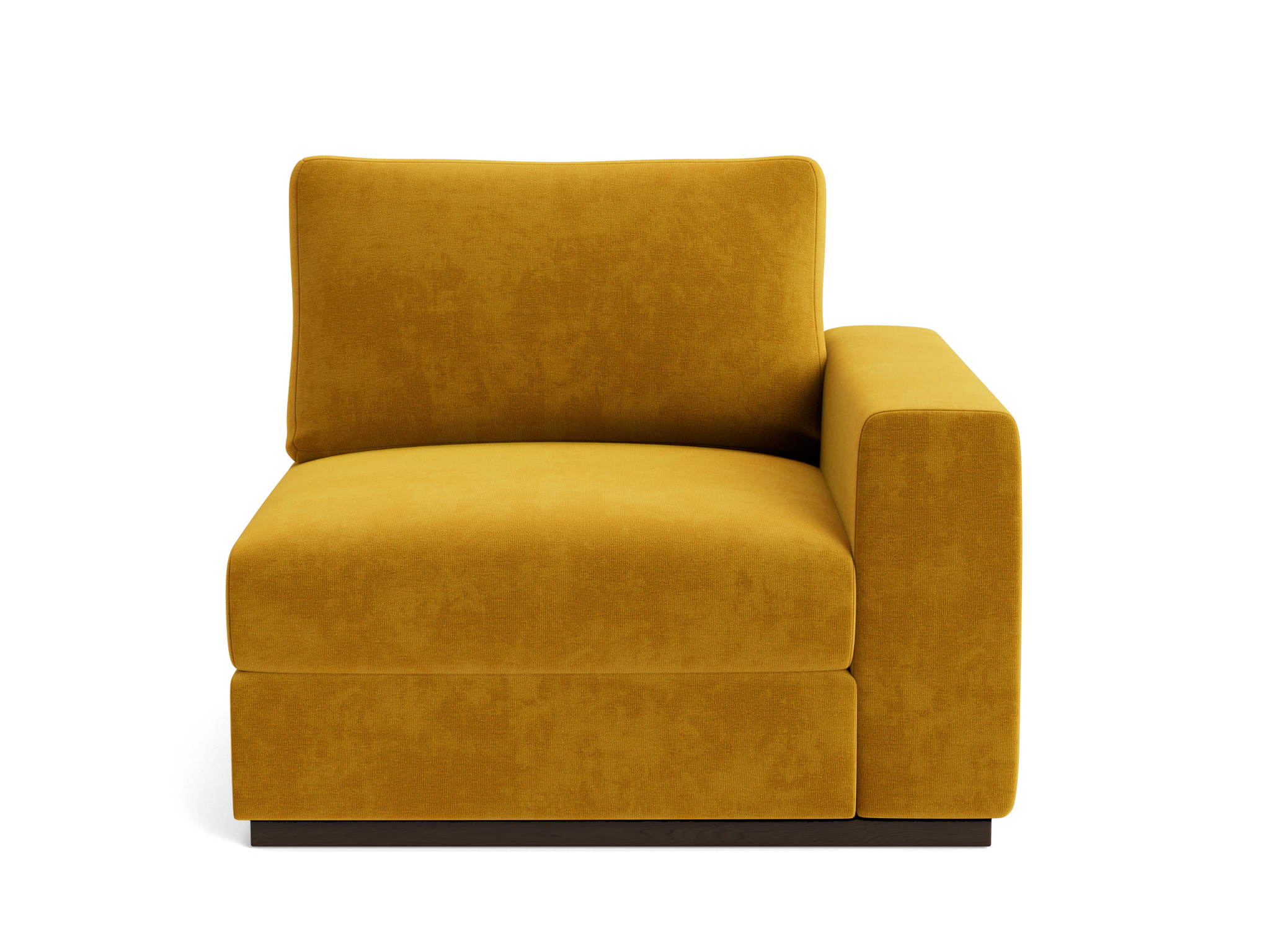 holt petite single arm chair harper amber gold
