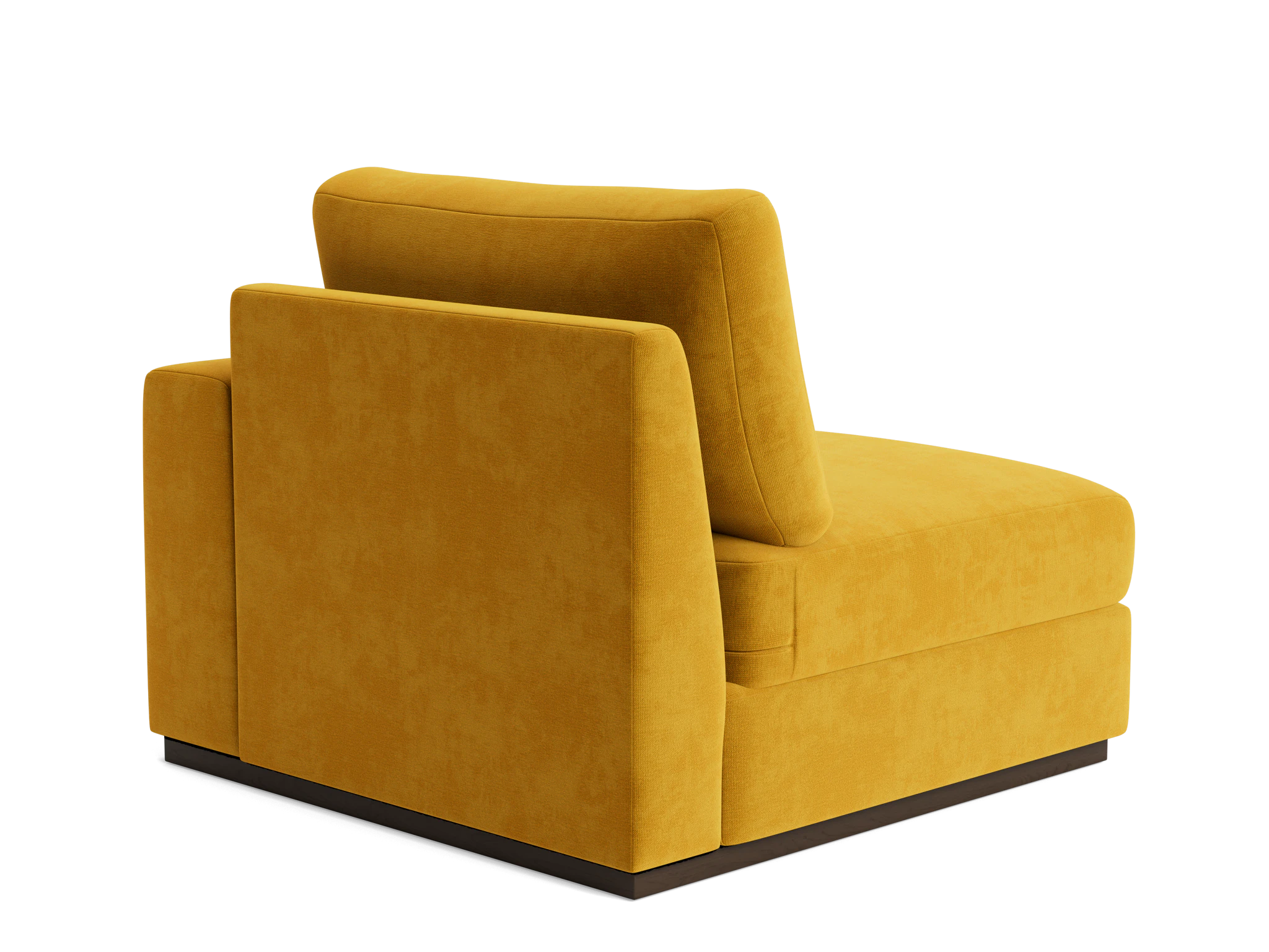 holt petite single arm chair harper amber gold
