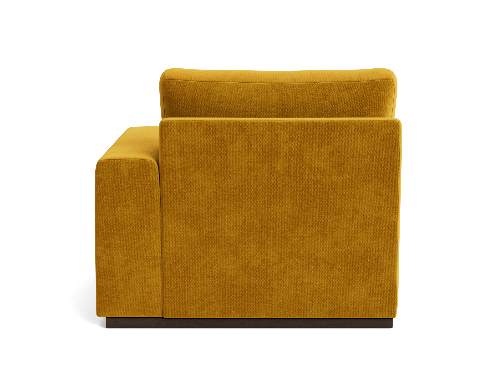 holt petite single arm chair harper amber gold