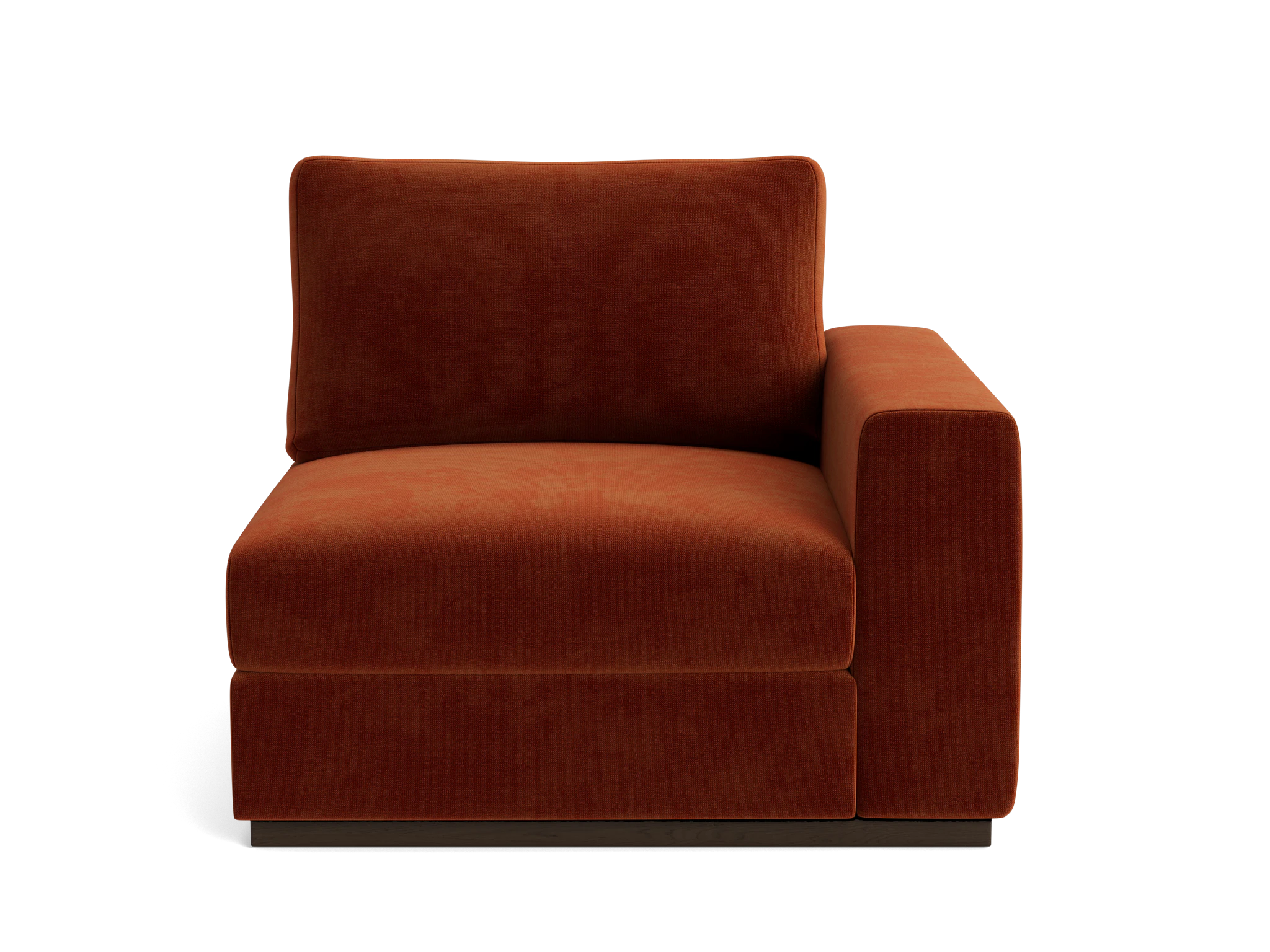 holt petite single arm chair harper cinnamon