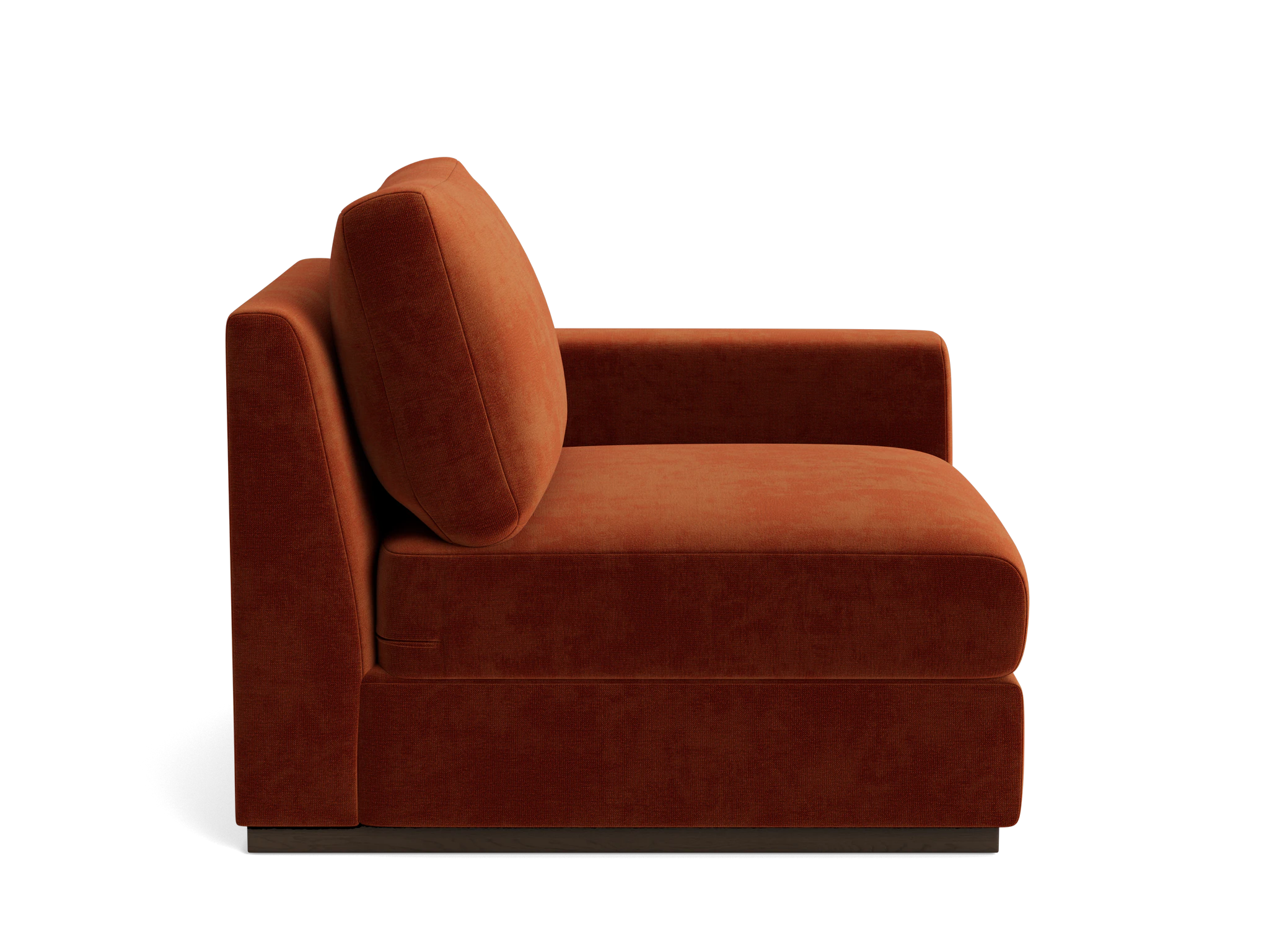 holt petite single arm chair harper cinnamon