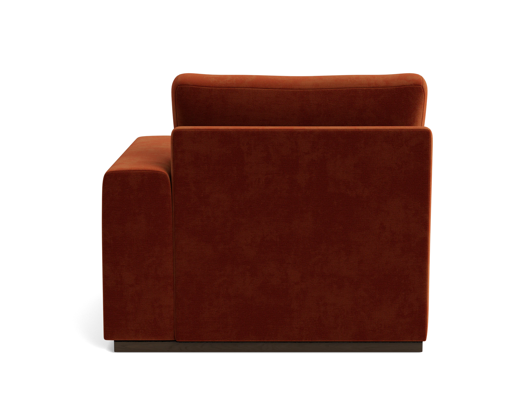 holt petite single arm chair harper cinnamon